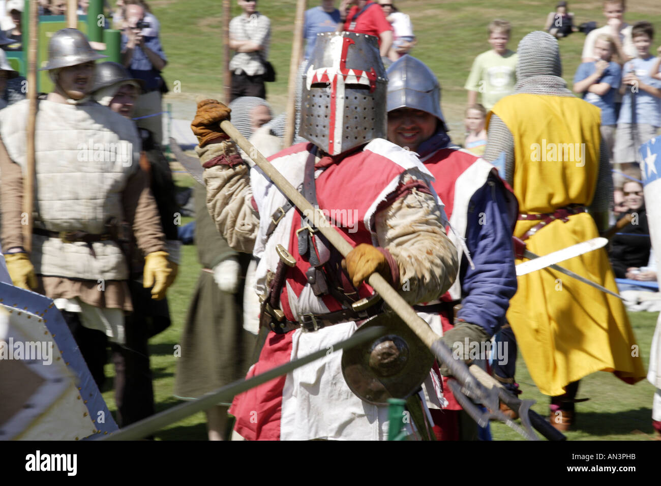 Mittelalterliche Spearman Stockfoto