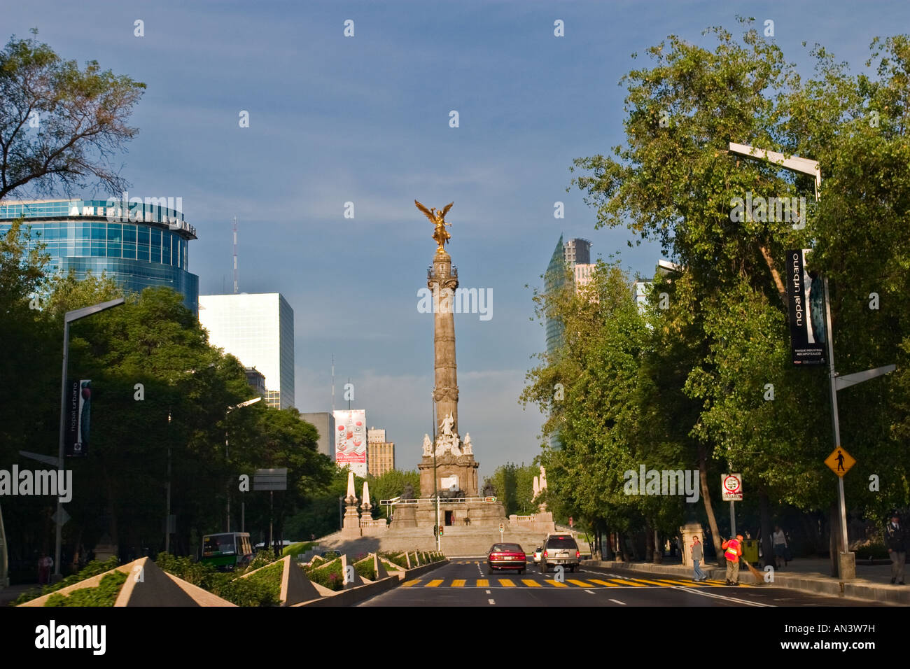 Monumento ein La Independencia, Mexico City, Mexiko Stockfoto