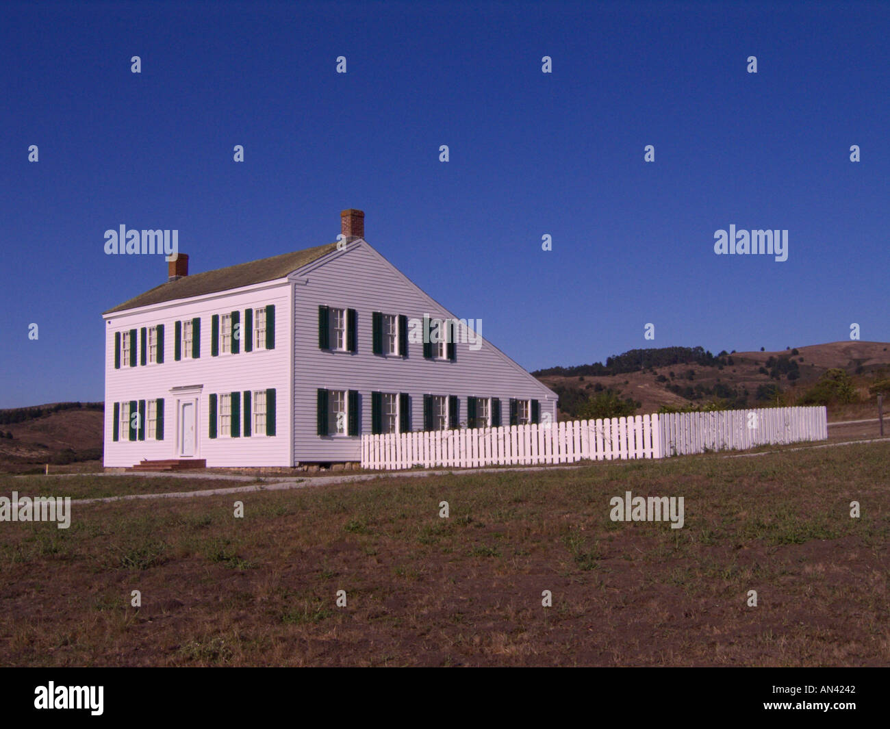 Half Moon Bay in Kalifornien historische James Johnson House Saunière Stil gebaut, im Jahre 1855 Stockfoto