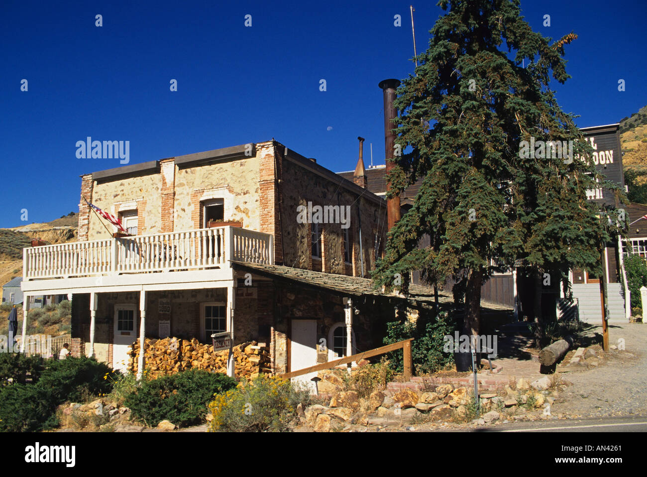 Nevada Gold Hill Hotel in der Nähe von Virginia City Stockfoto