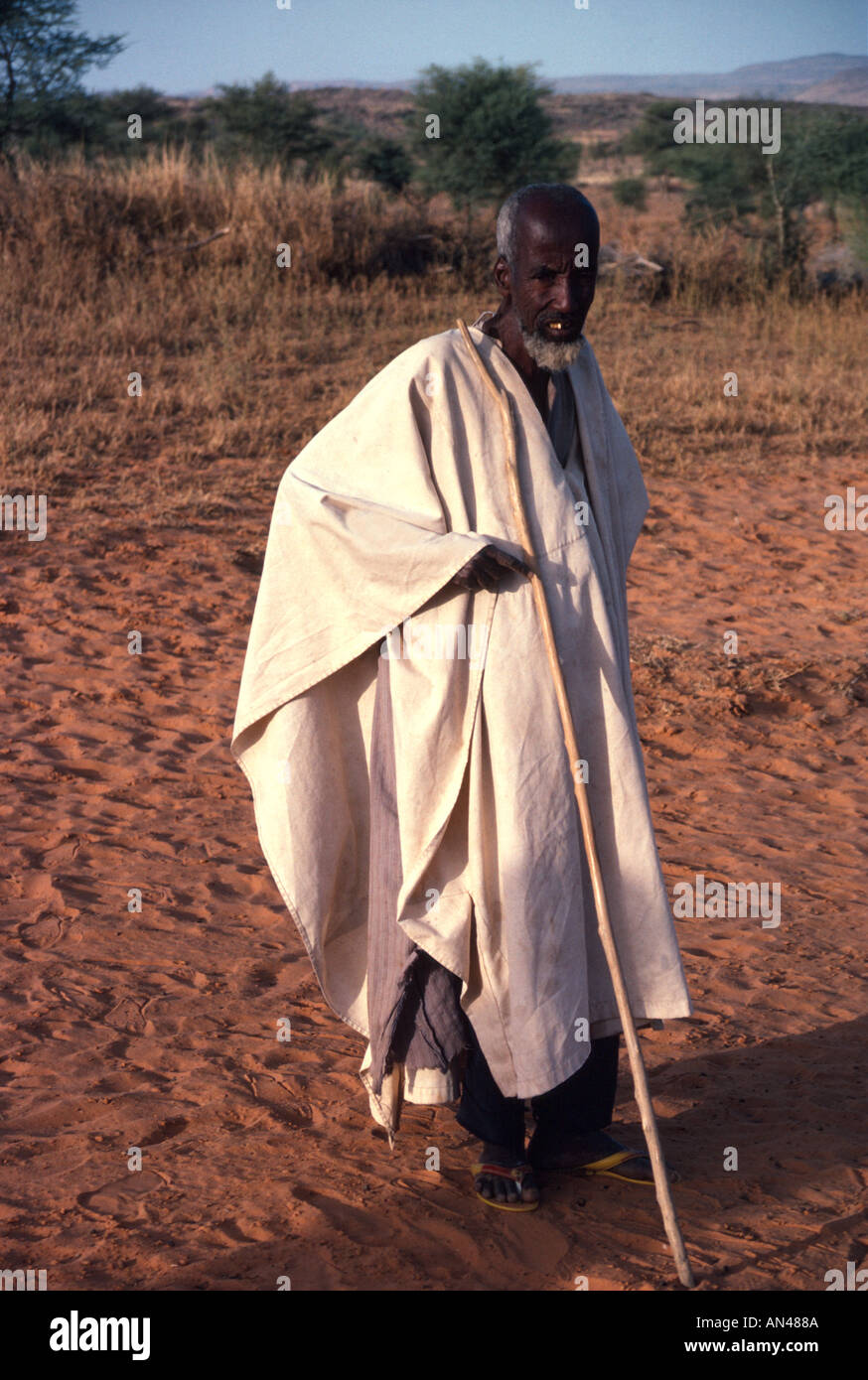 Peul-Fulani Mann nördlichen Bandiagara Escarpment Mali Westafrika Stockfoto