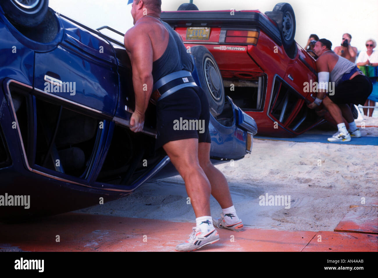 Oktober 1995 Paradise Island Bahamas der Welt stärkste Mann Wettbewerb Stockfoto