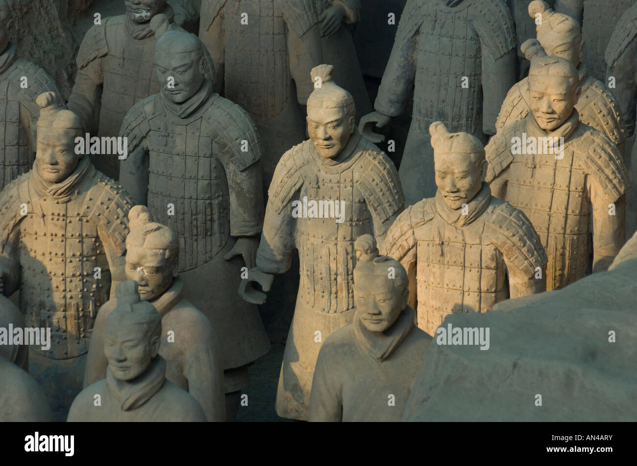 China Shaanxi Xian Armee aus Terrakotta-Krieger Stockfoto