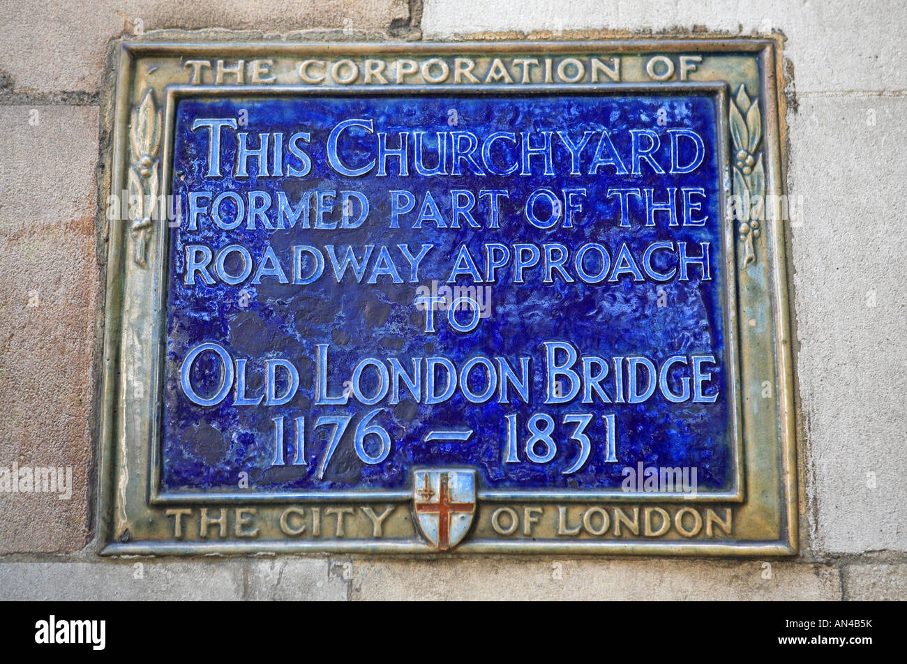 St Magnus der Märtyrer senken Thames Street Stockfoto