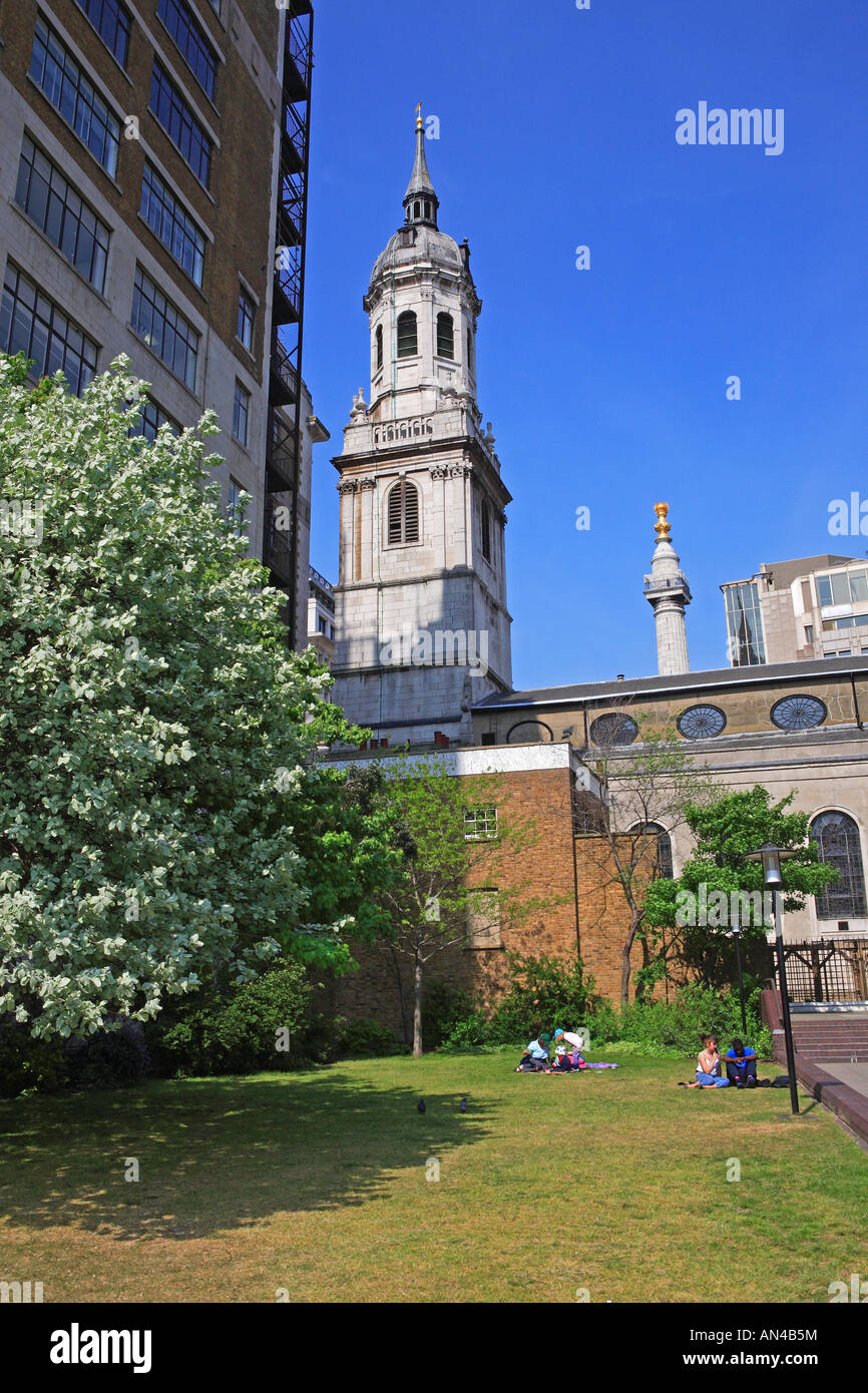 St Magnus der Märtyrer senken Thames Street Stockfoto
