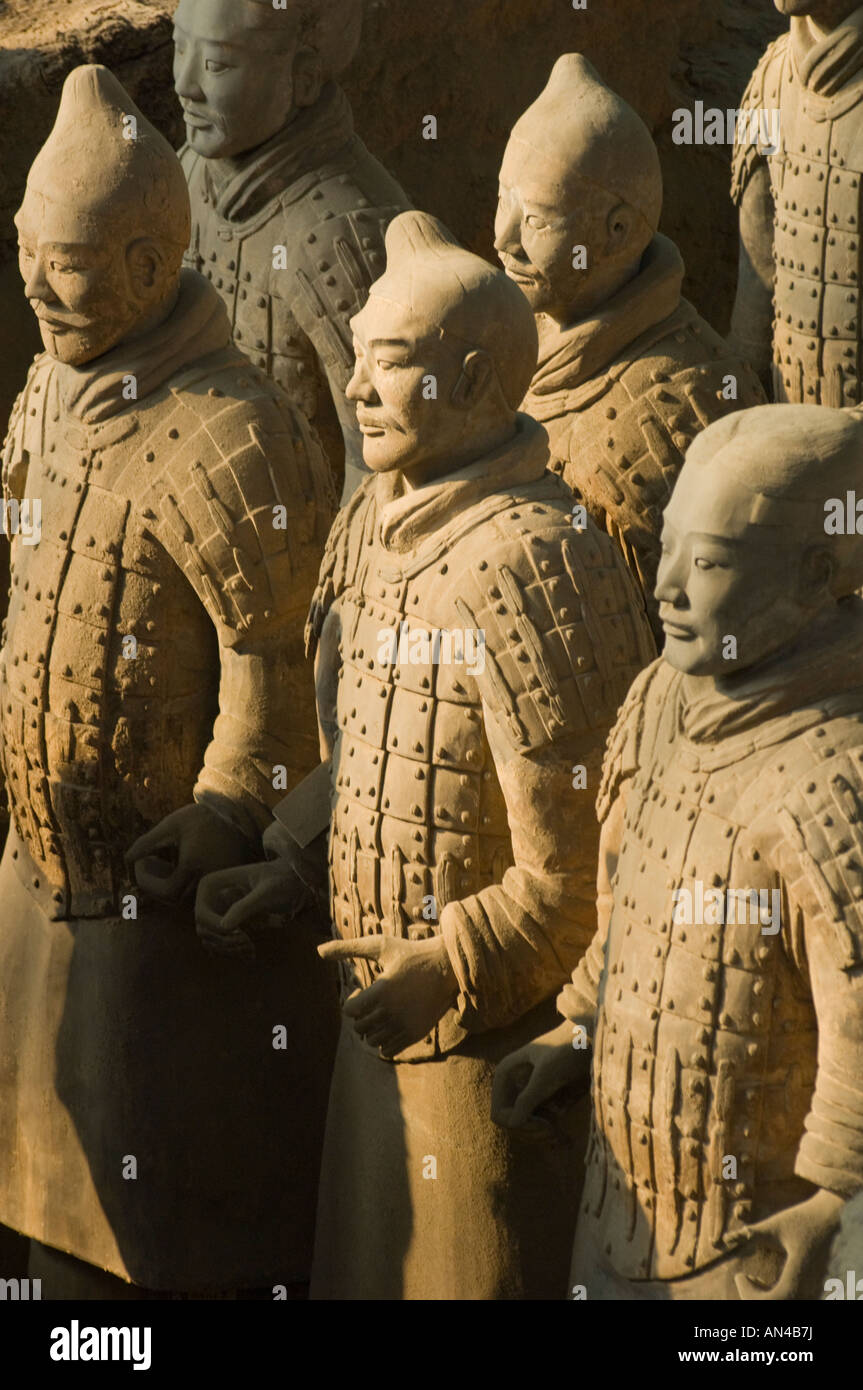 China Shaanxi Xian Armee aus Terrakotta-Krieger Stockfoto