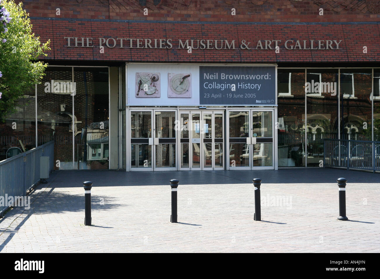 Das Potteries Museum und die Kunstgalerie stoke on-Trent die Töpfereien Midlands Industriestadt England uk gb Stockfoto