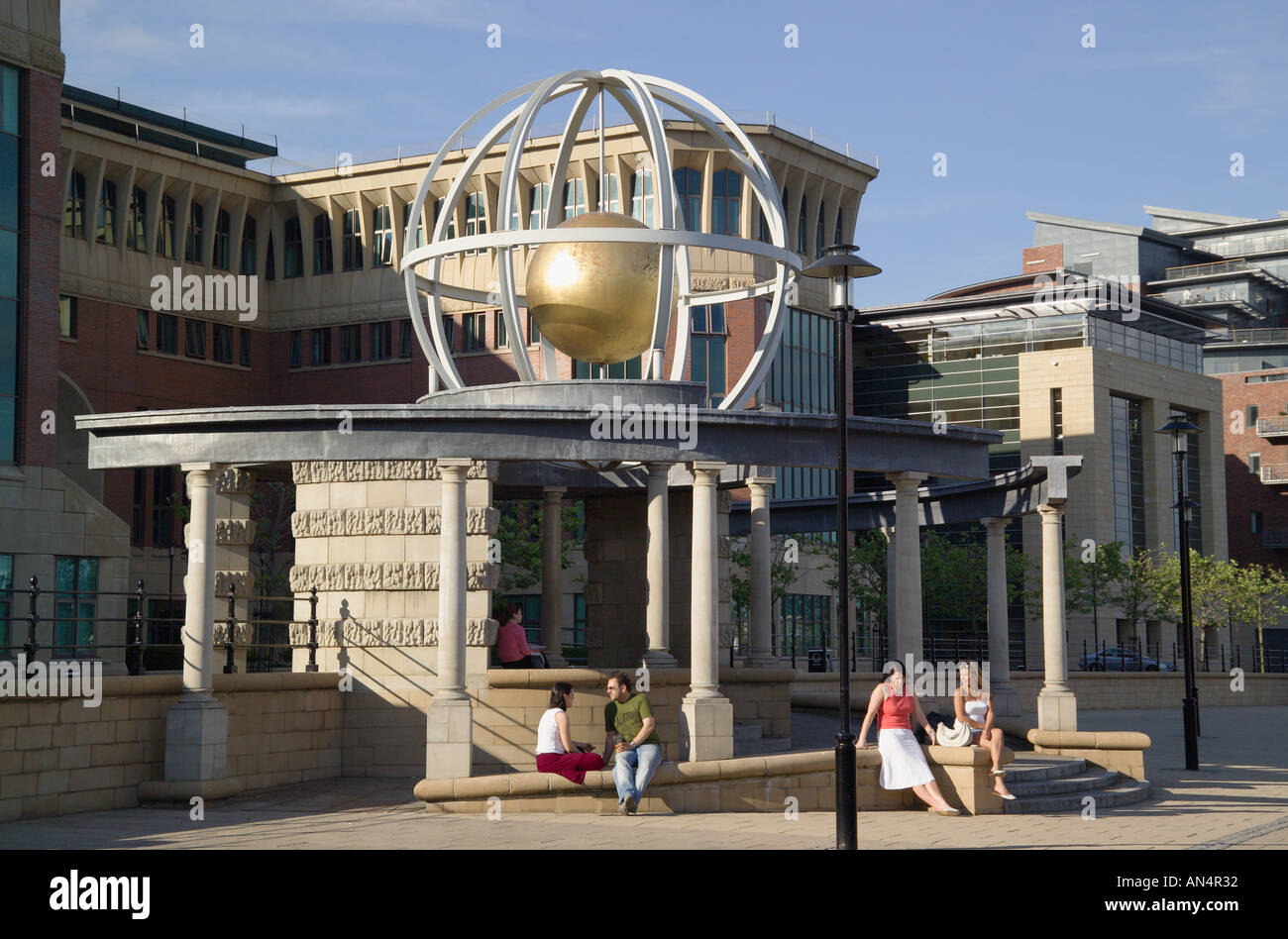 Kai am Flussufer [Newcastle Upon Tyne] England Stockfoto