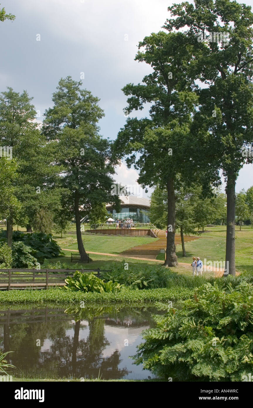 Savill Gebäude, Windsor Great Park, Surrey, 2006.  Savill Gardens. Architekt: Glen Howells Architects Stockfoto