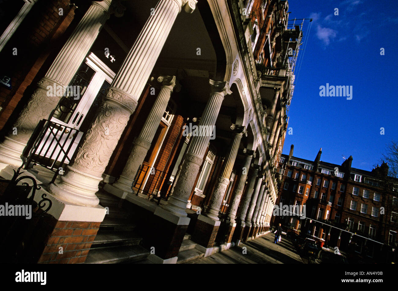 Eine Szene am Cadogan Square in London Stockfoto