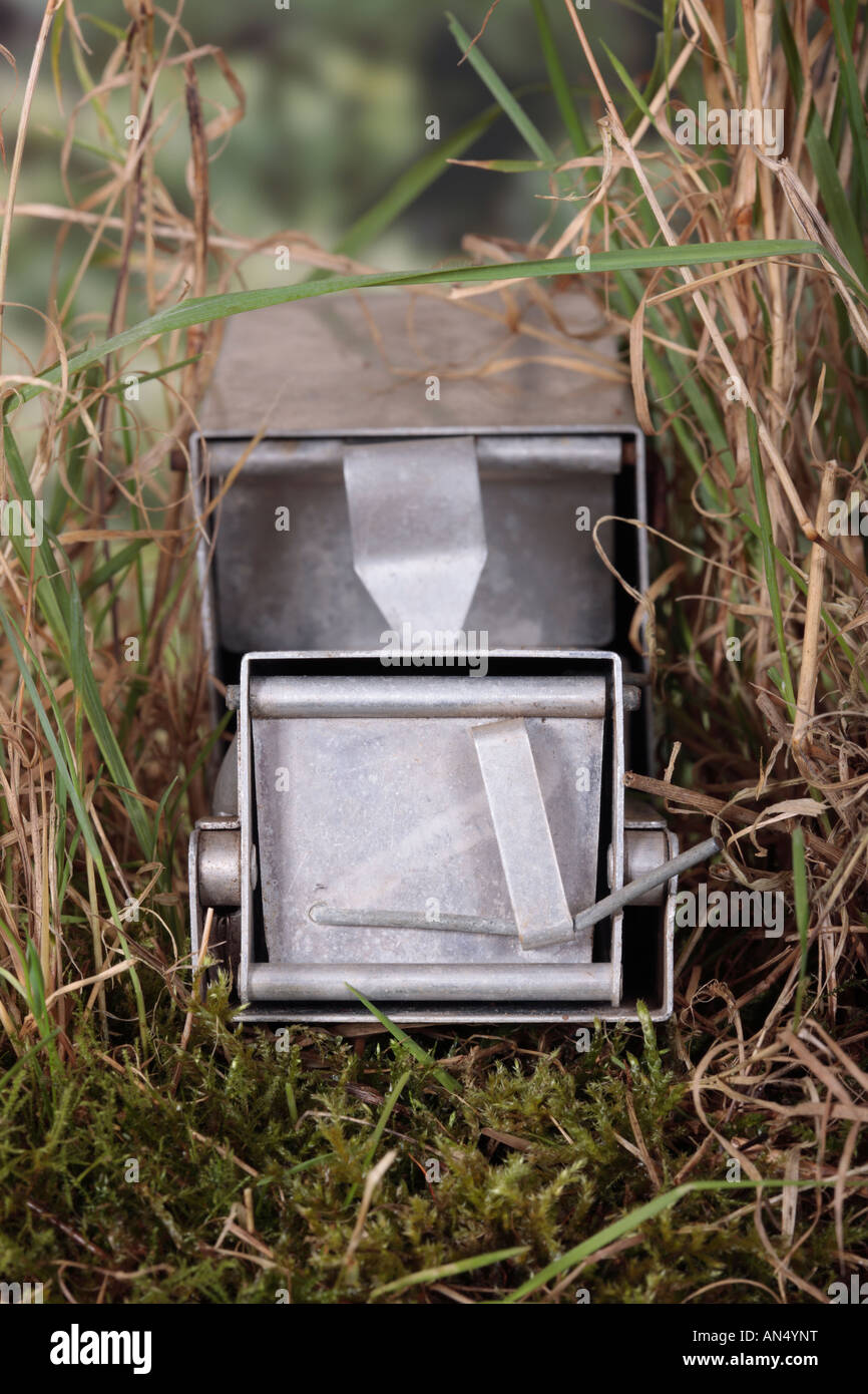 Longworth live Falle mit Tür geschlossen Potton Bedfordshire Stockfoto