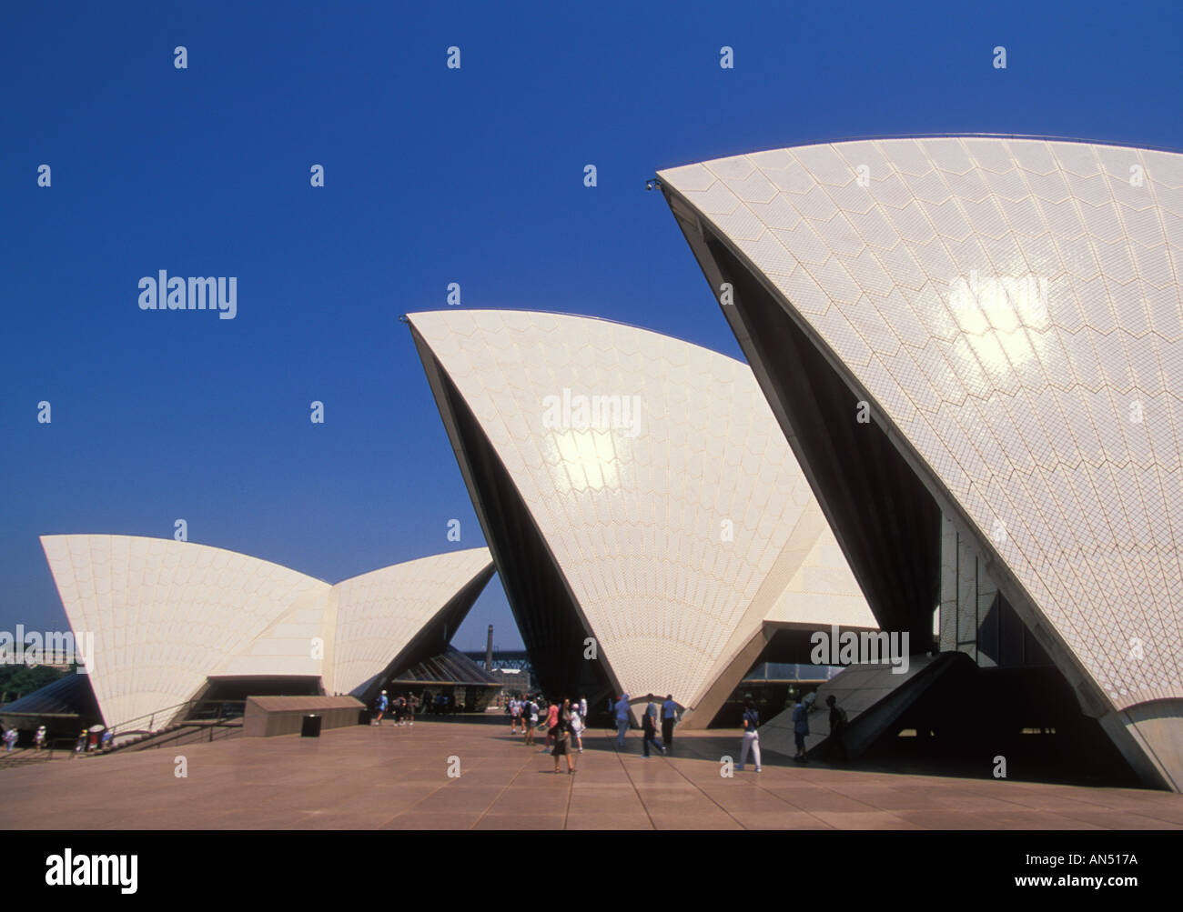 Einzelnen Hallen von der Sydney Opera House Bennelong Point Opera Quay Sydney NSW New South Wales Australia Stockfoto