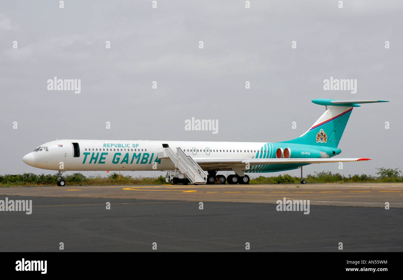 Der Präsident der The Gambia Flugzeug, Gambia, Afrika Stockfoto