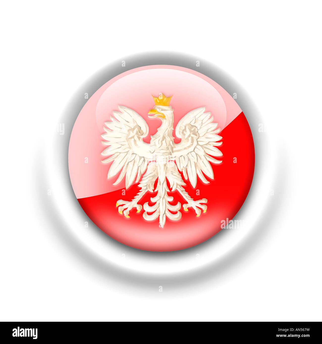 Flagge Polen - Polnisch Fähnrich Stockfoto