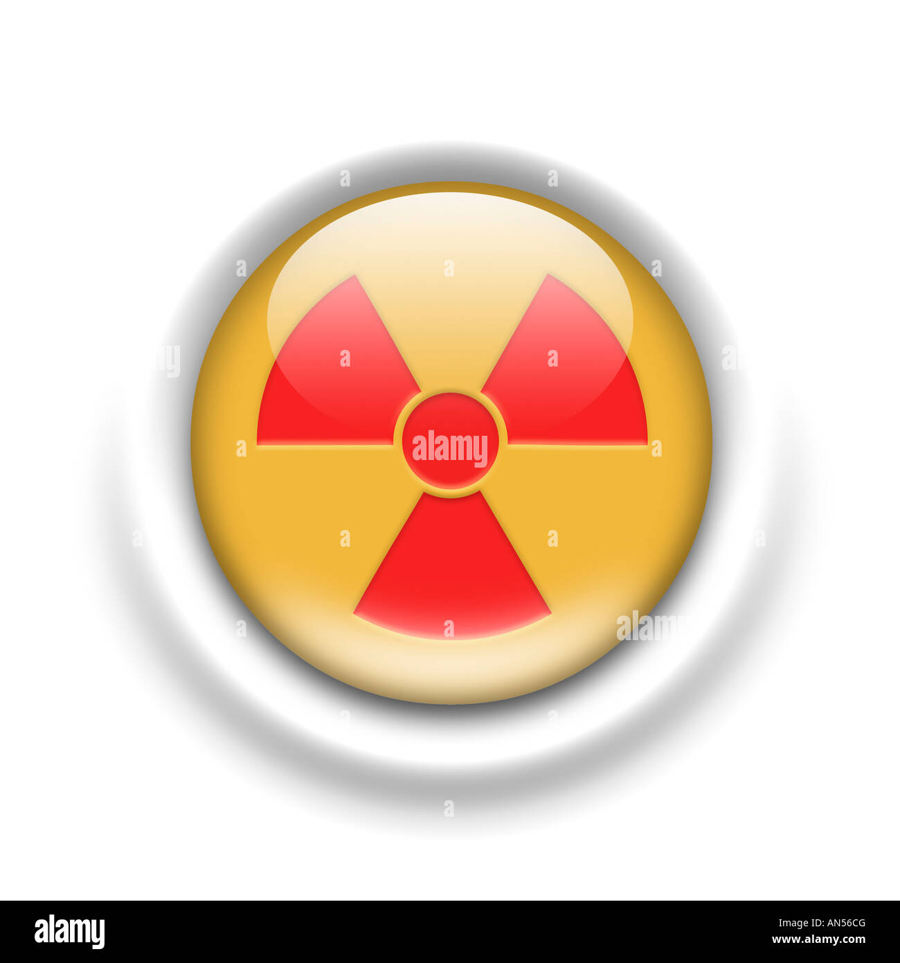 Radioaktivität Symbol Stockfoto