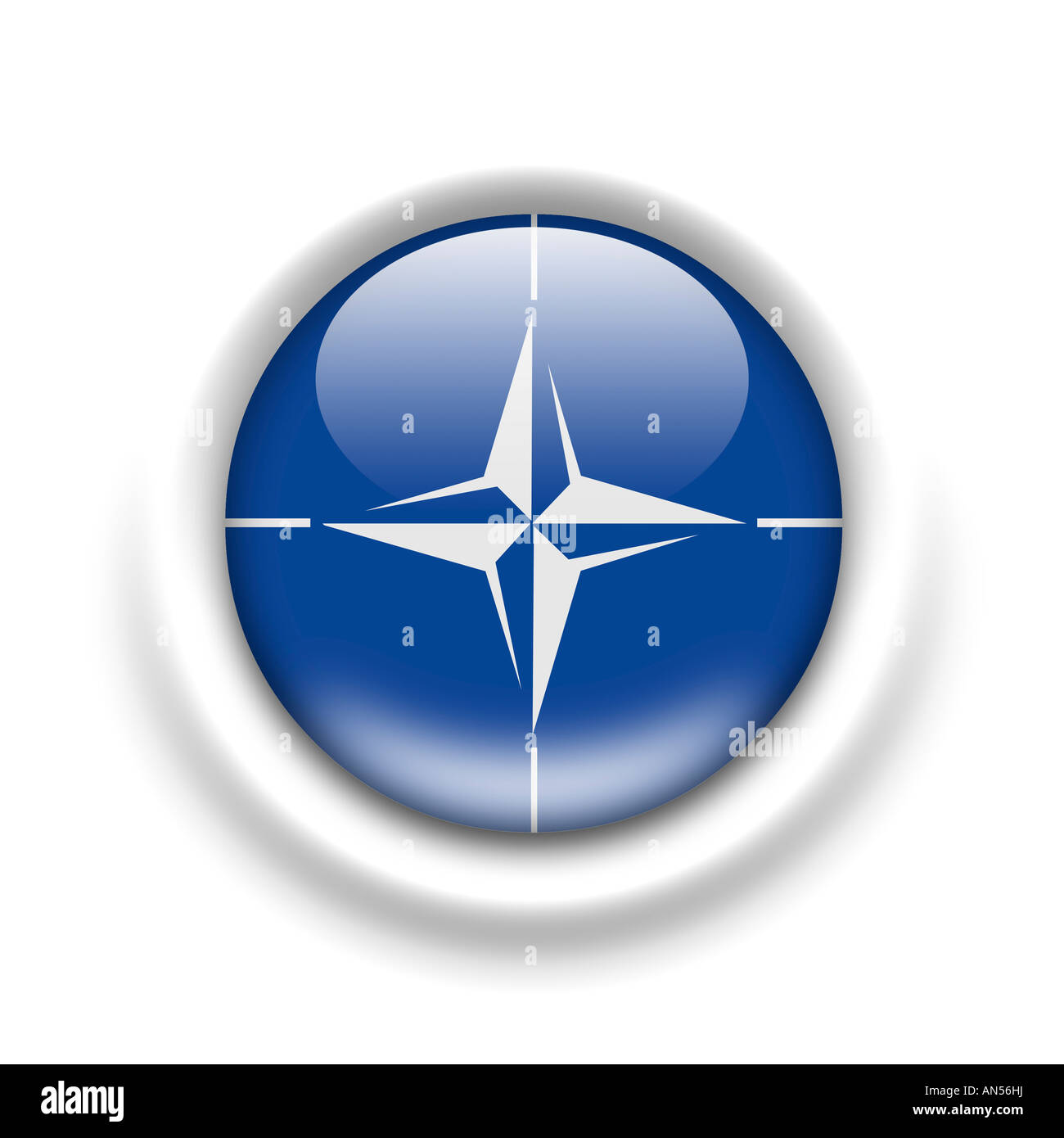 Flagge der NATO Stockfoto