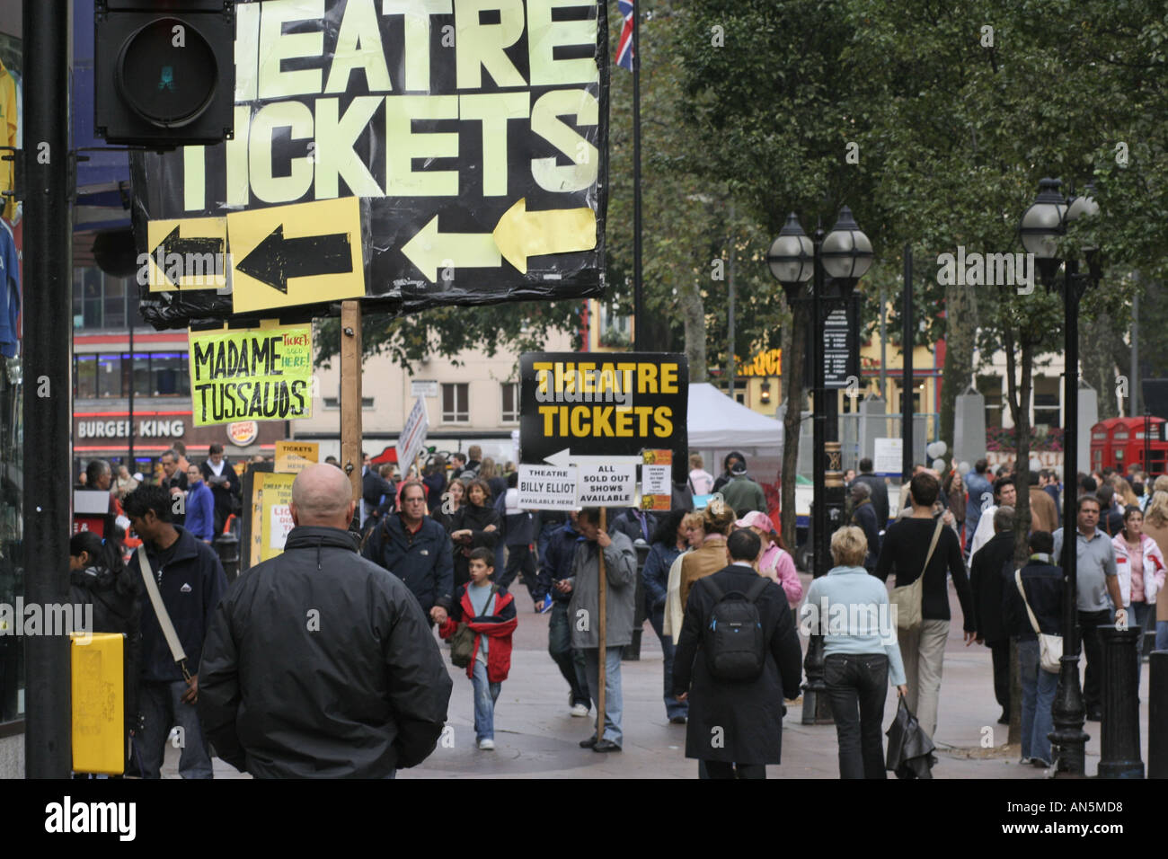 Theatreland Leicester Square im West End von London UK Stockfoto