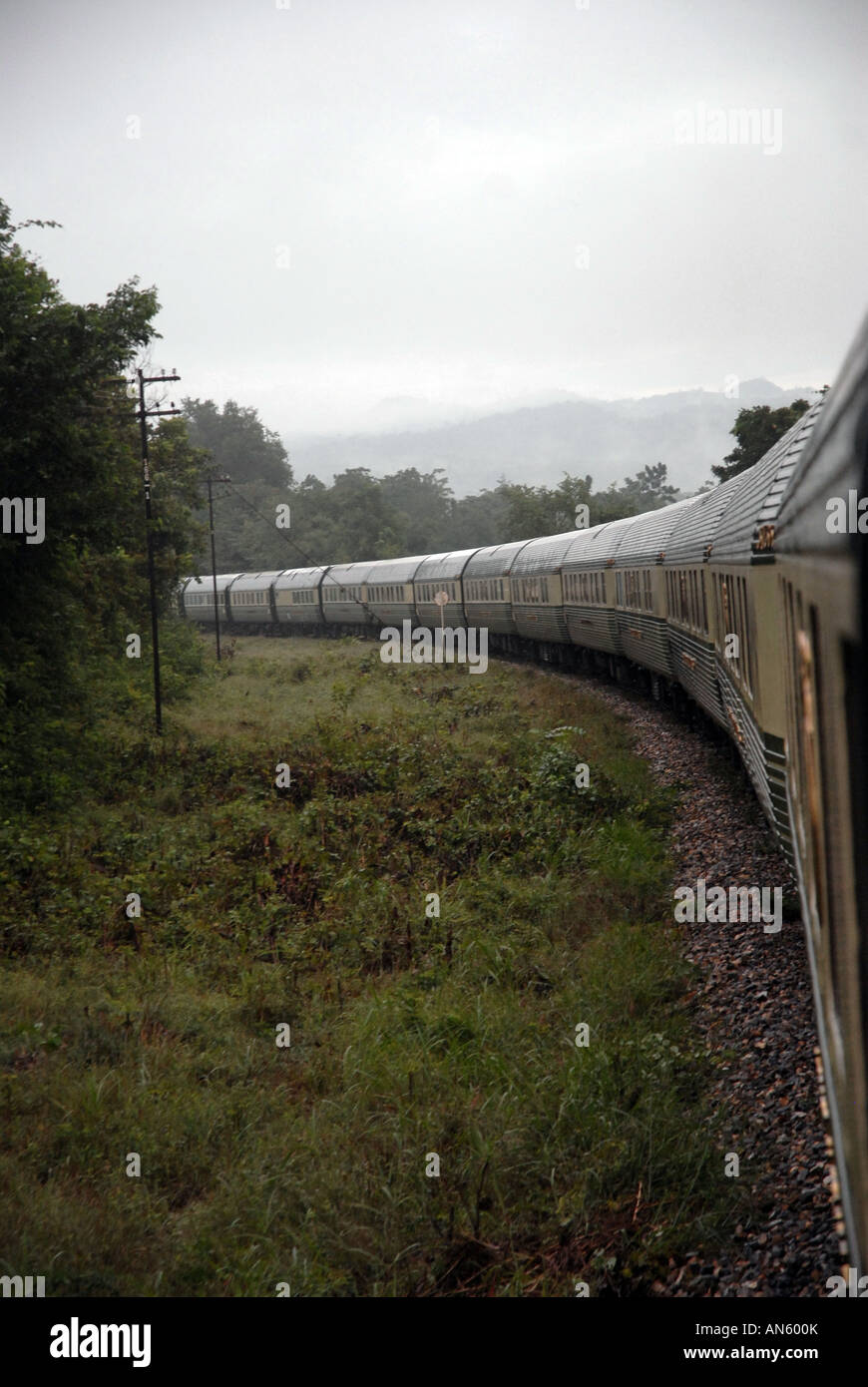 Die Eastern und Oriental Express ist der weltweit luxuriösesten und stimmungsvolle Reise. Stockfoto