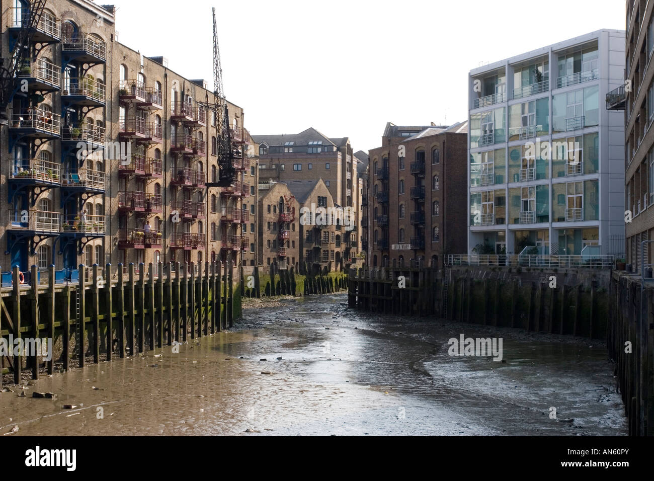 Butlers Wharf Apartments Southwark in London Stockfoto