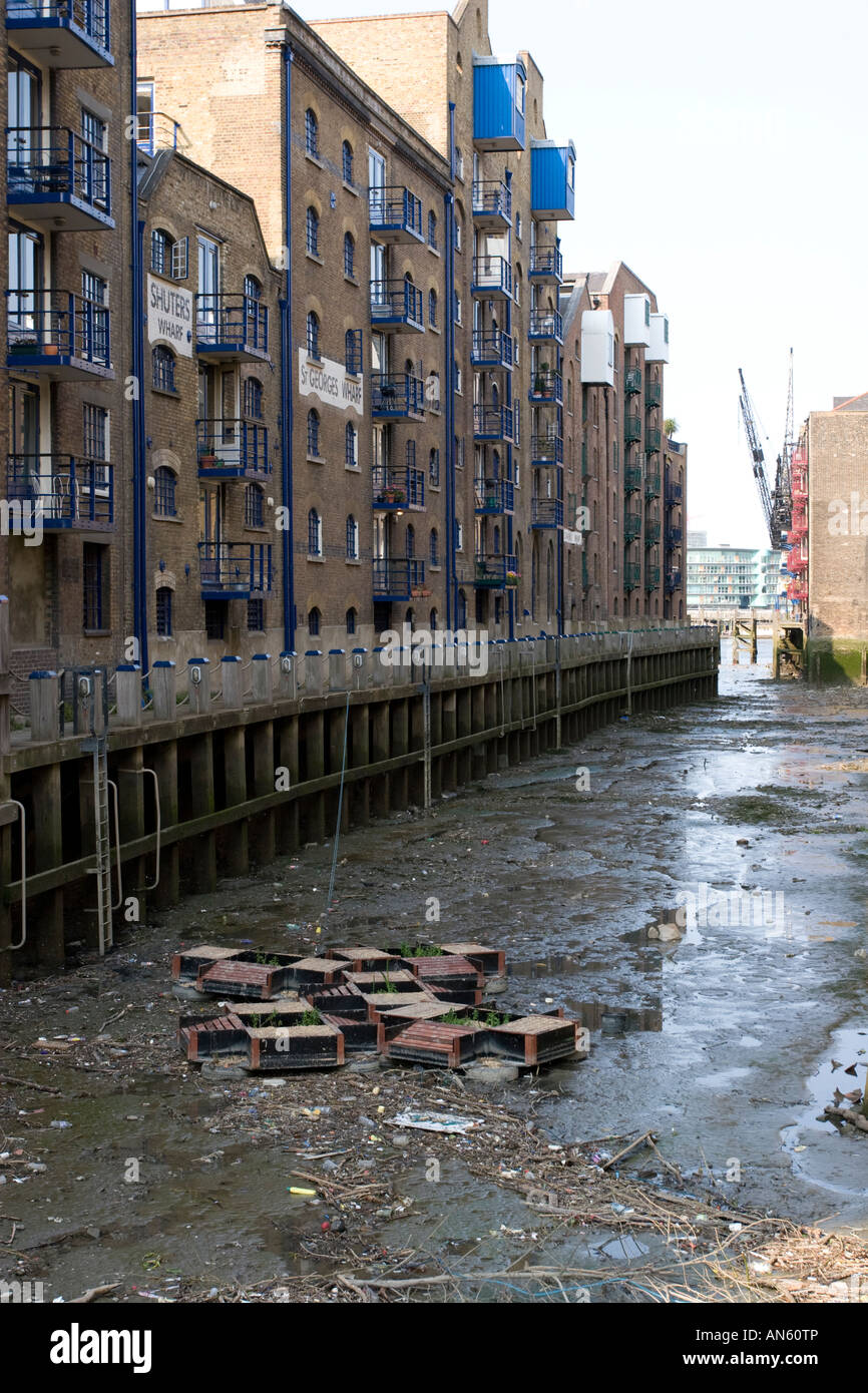Butlers Wharf Apartments Southwark in London Stockfoto