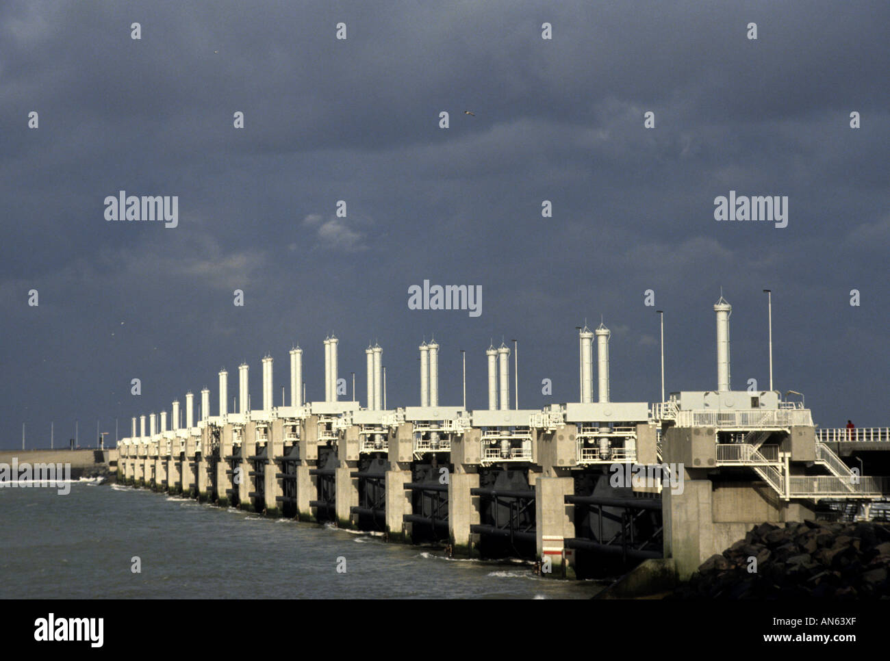 Deltaproject Oosterschelde-Damm-Deich Zeeland Holland Niederlande ...