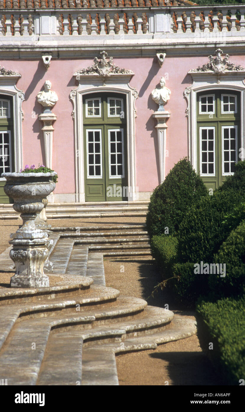 die schöne und elegante Palast von Queluz in Sintra im Portugalis der Sommersitz der königlichen Familie Stockfoto