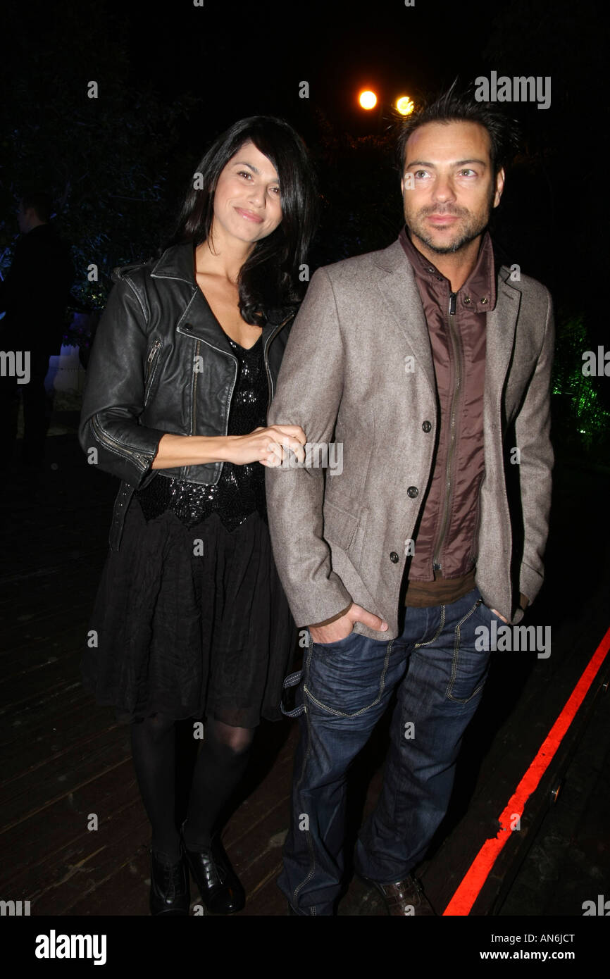 Israel Aki Avni Schauspieler und Sandy Bar israelische Schauspielerin und Super Modell Dezember 2007 Stockfoto