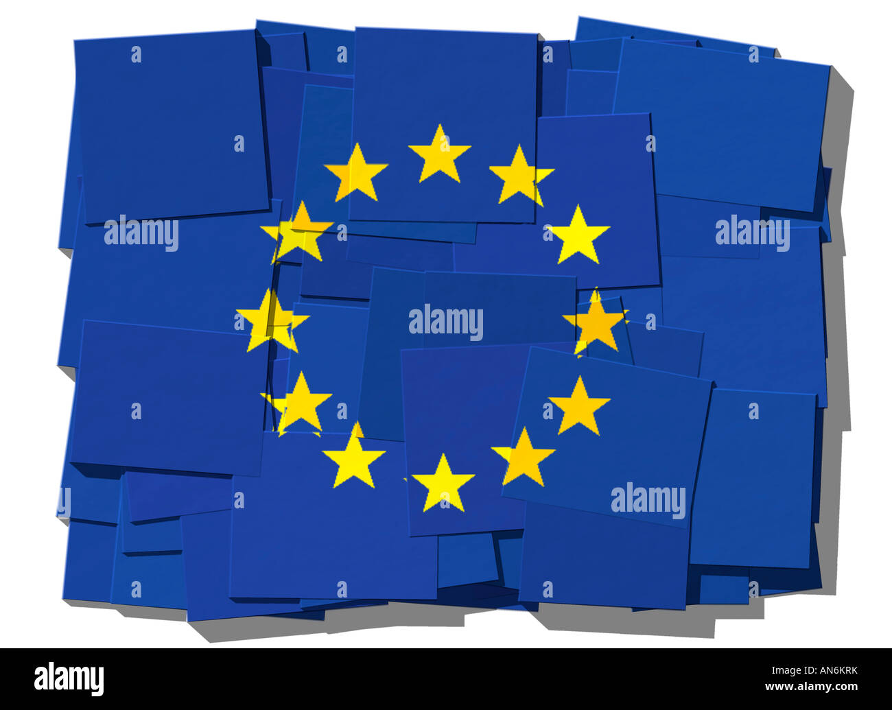 Flagge der EU Europäische Union Stockfoto