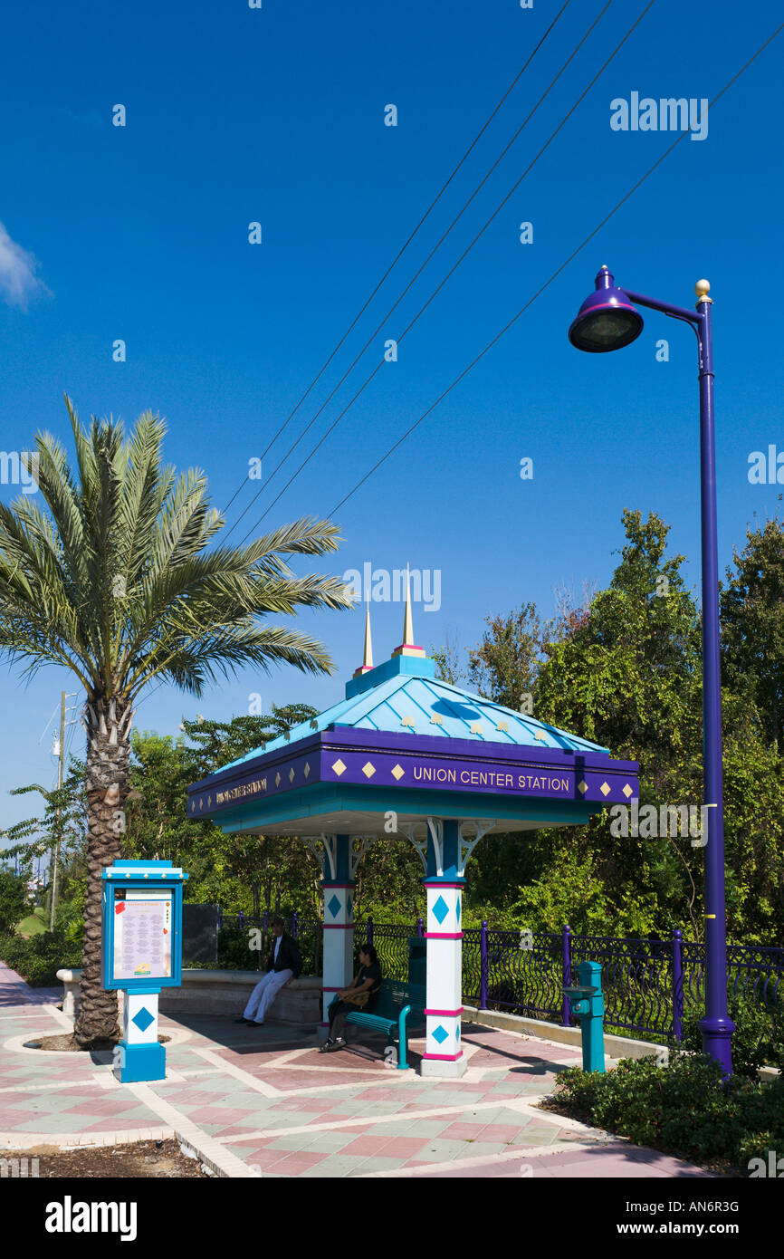 Bus Shelter, Highway 192, Kissimmee, Orlando, Florida, USA Stockfoto