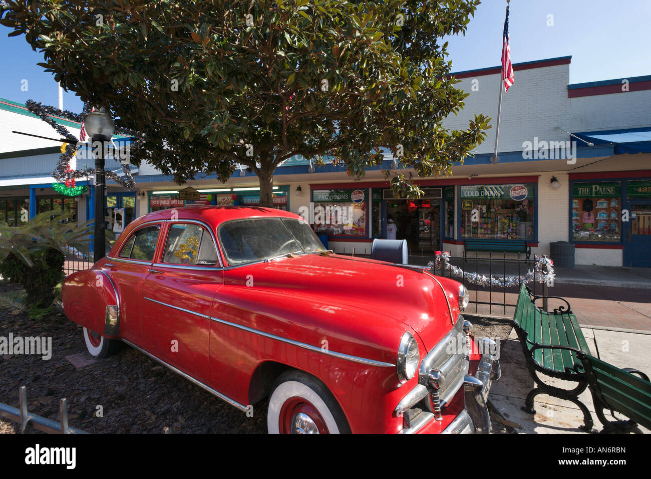 Chevrolet amerikanische Oldtimer, Altstadt Kissimmee, Orlando, Florida, USA Stockfoto
