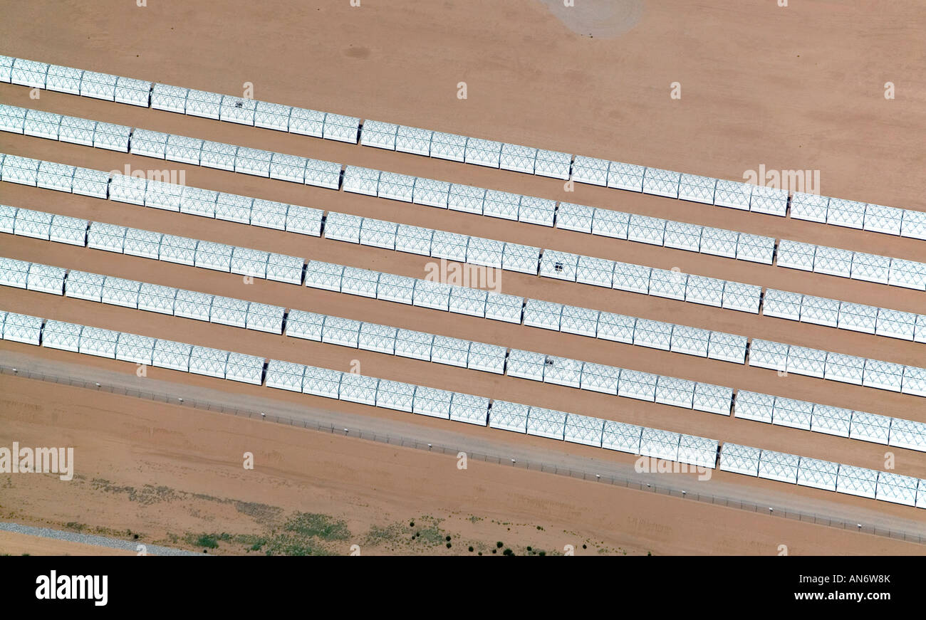 über Sicht über solar array Arizona südlich von Phoenix, AZ Stockfoto
