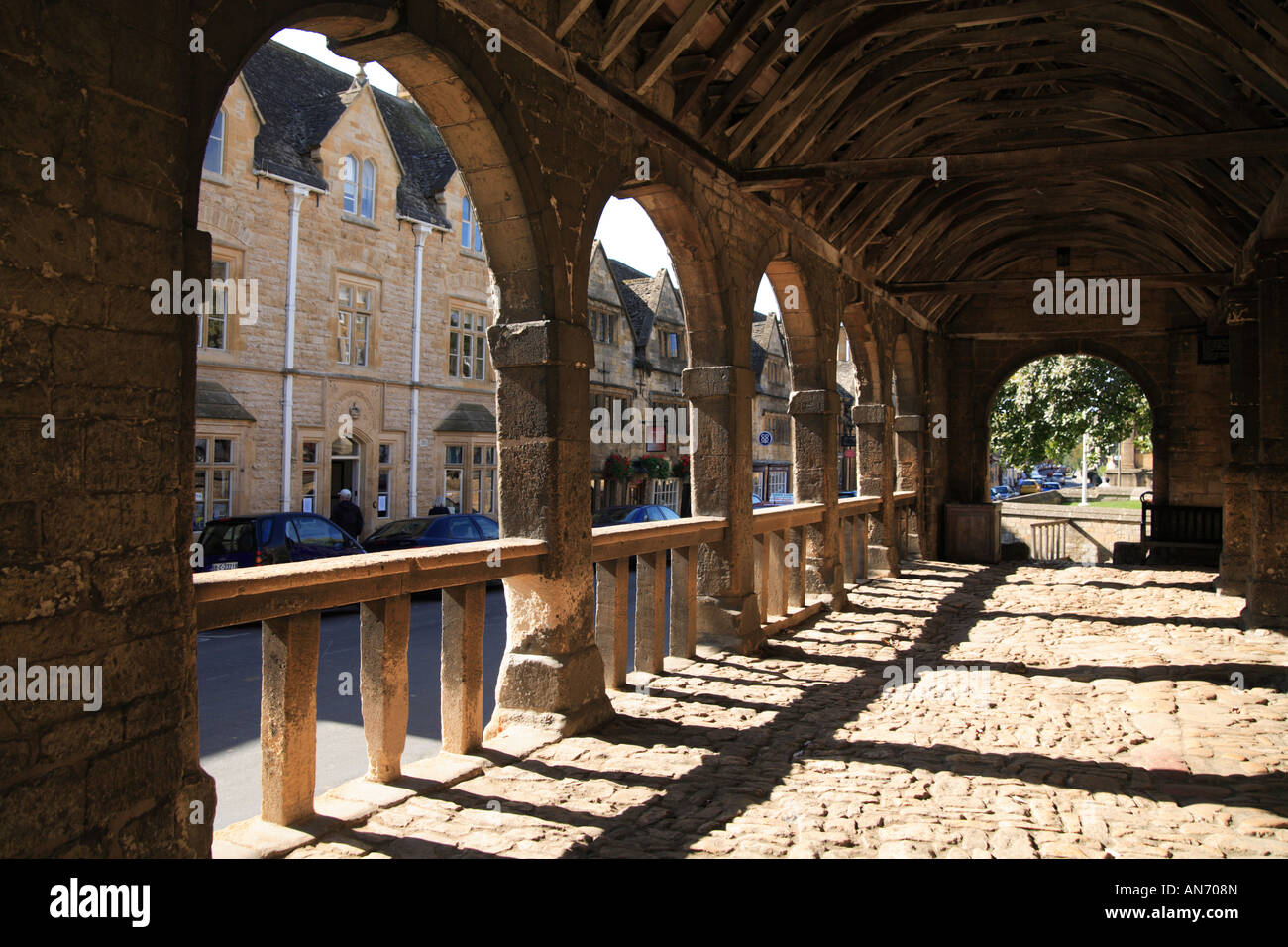 In der historischen Market Hall in Chipping Campden, Cotswolds, England Stockfoto