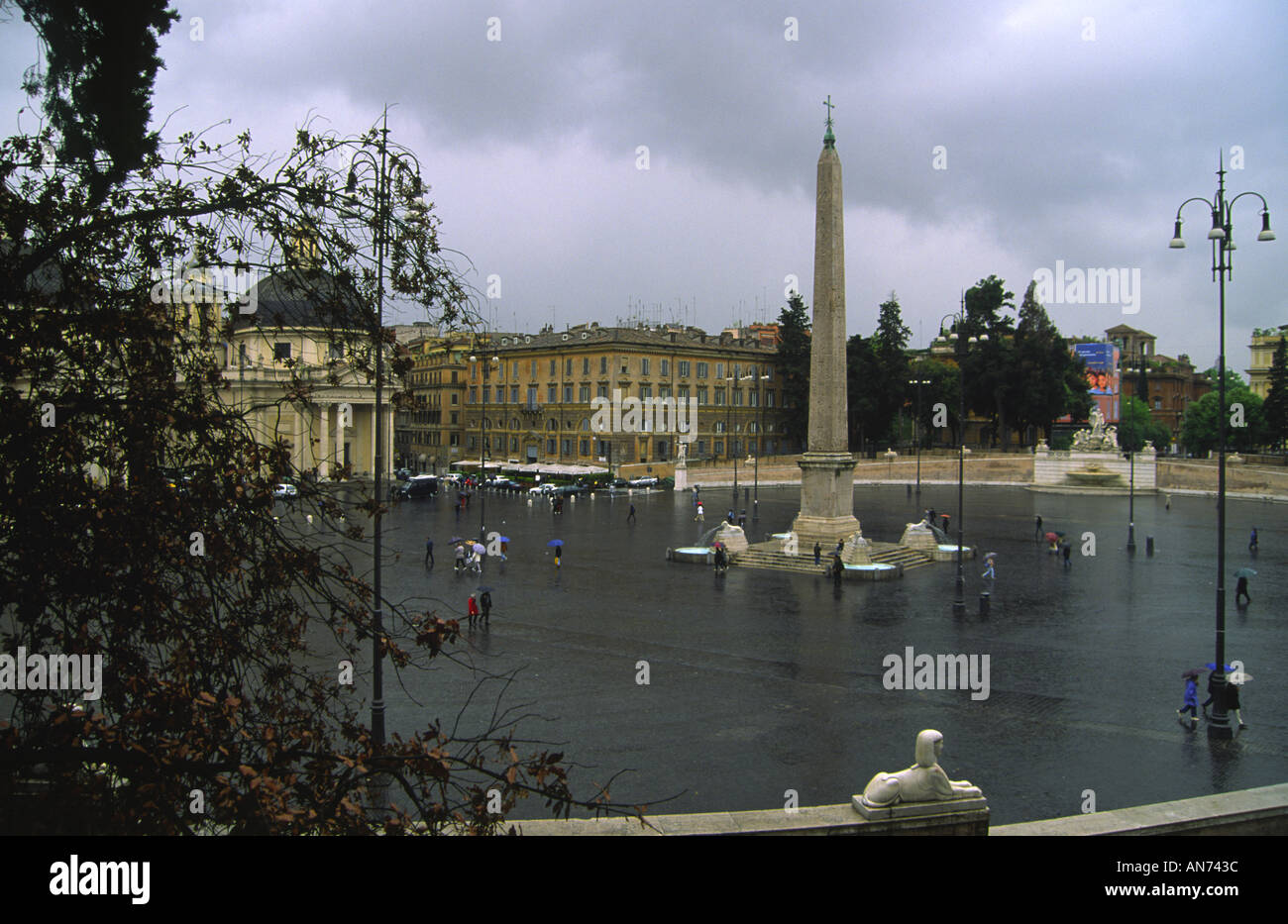 Piazza del Popolo, Rom Stockfoto