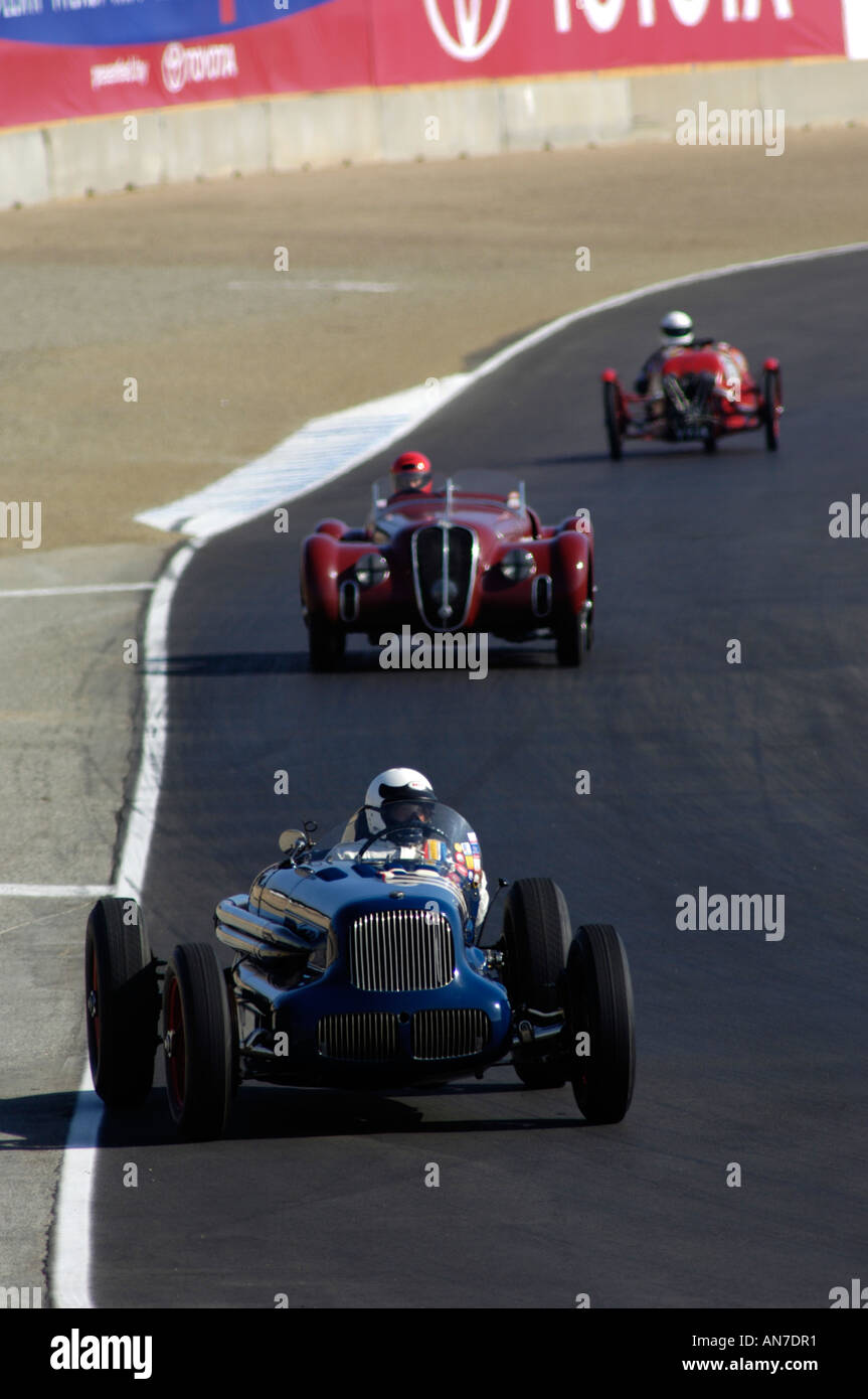 Joe Freeman Rennen seine 1938 Funken wenig sechs auf der 33. Monterey Historic Automobil Rennen 2006 Stockfoto