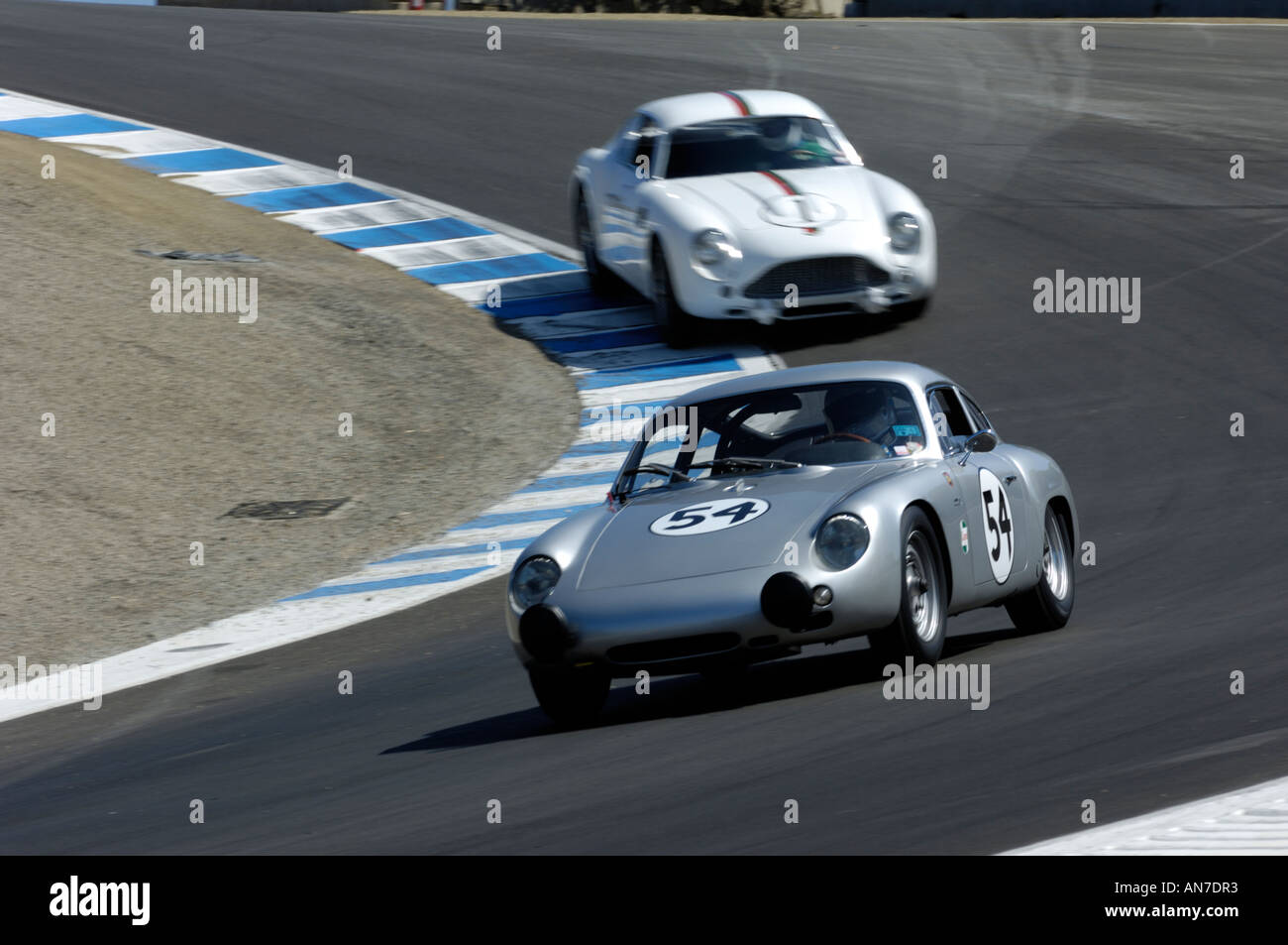 Clint DeWitt Rennen seine 1955 Porsche Continental bei der 33. Monterey Historic Automobil Rennen 2006 Stockfoto