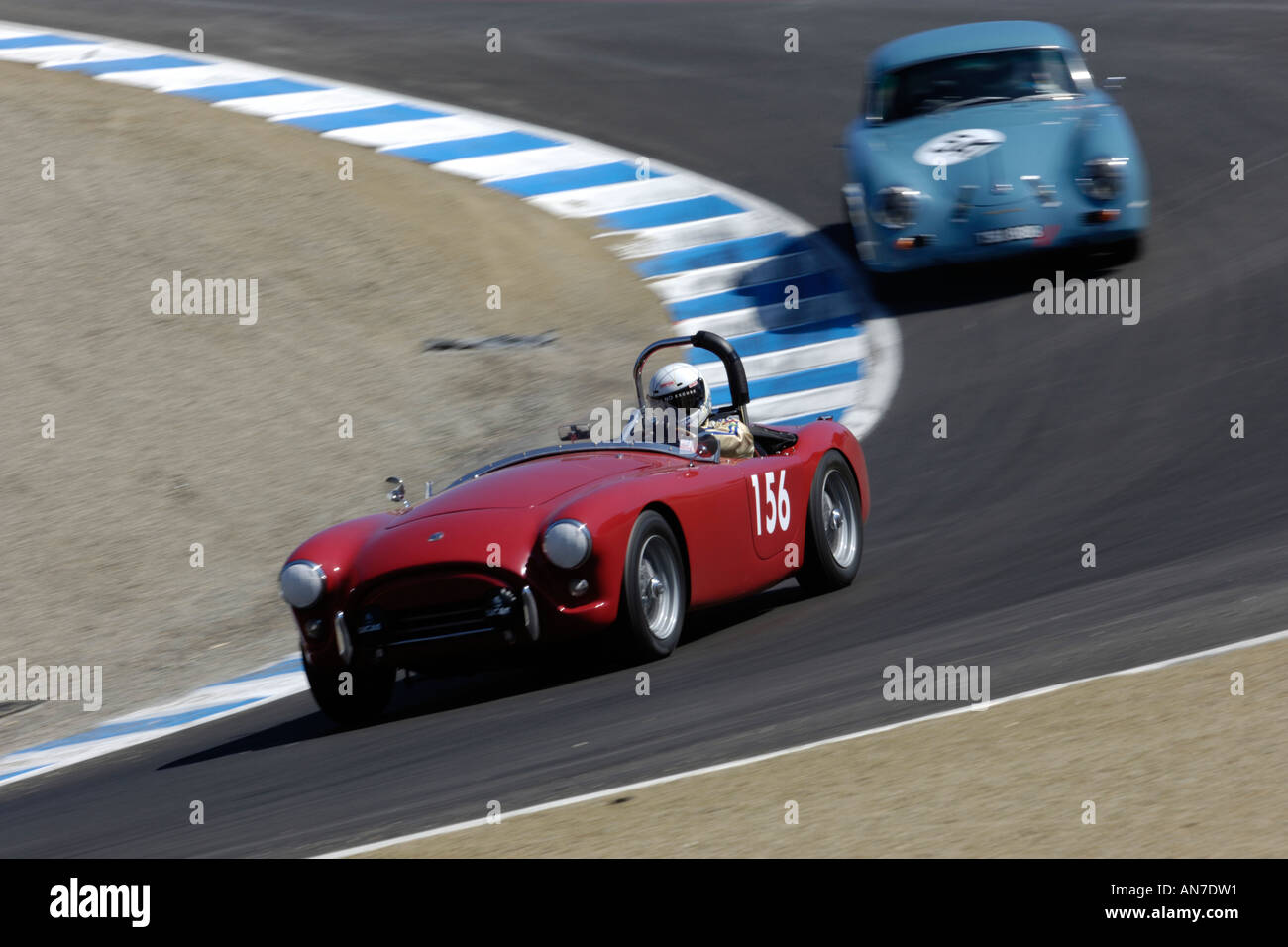Hector Vazquez treibt seine 1956 AC Bristol bei der 33. Monterey Historic Automobil Rennen 2006 Stockfoto
