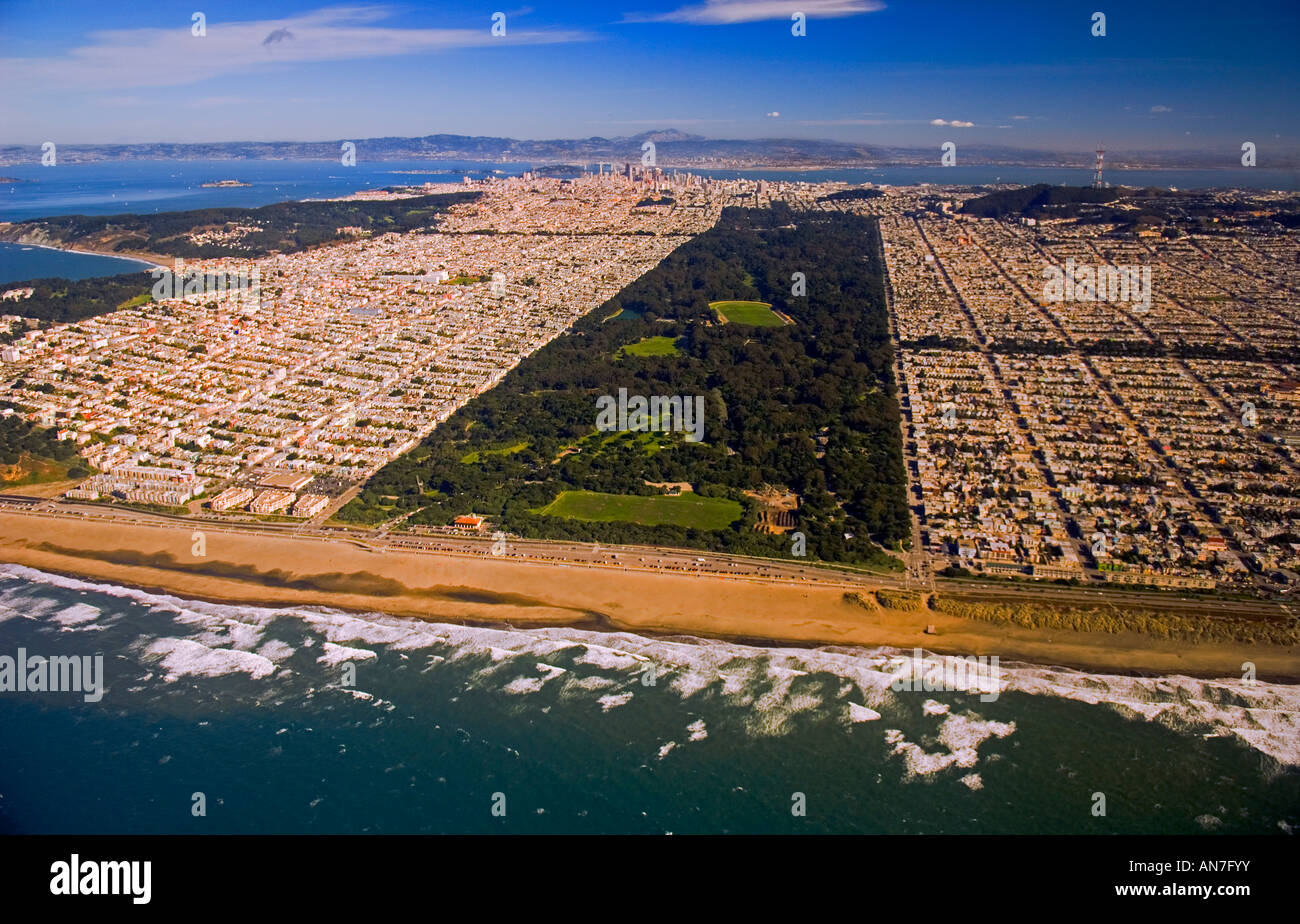 San Francisco Airport To Golden Gate Park www.alamy.de