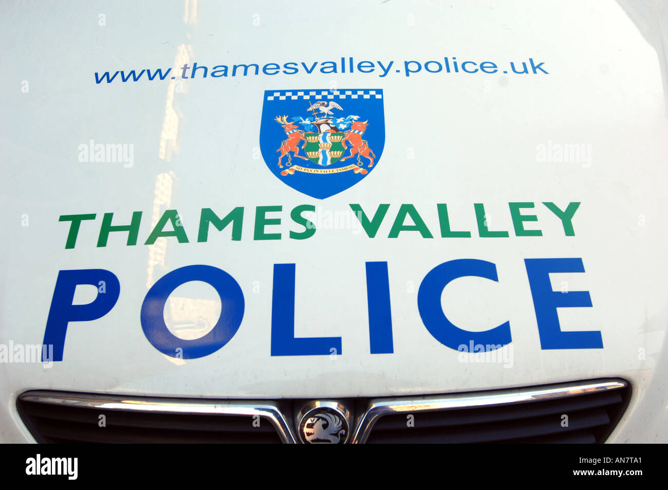 Thames Valley Polizeiauto Stockfoto