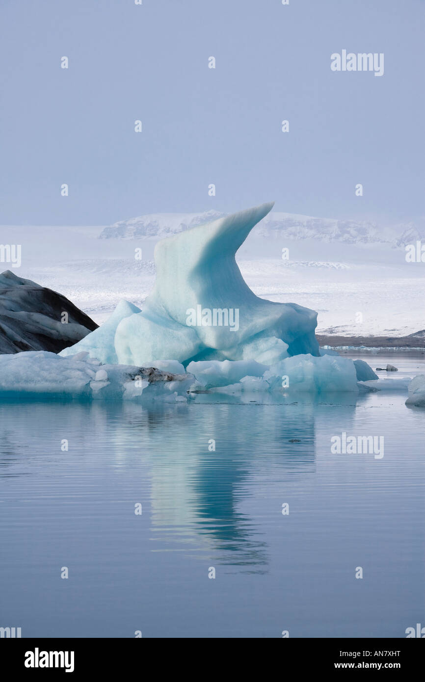 Eisberg in Jökulsárlón Island schweben Stockfoto