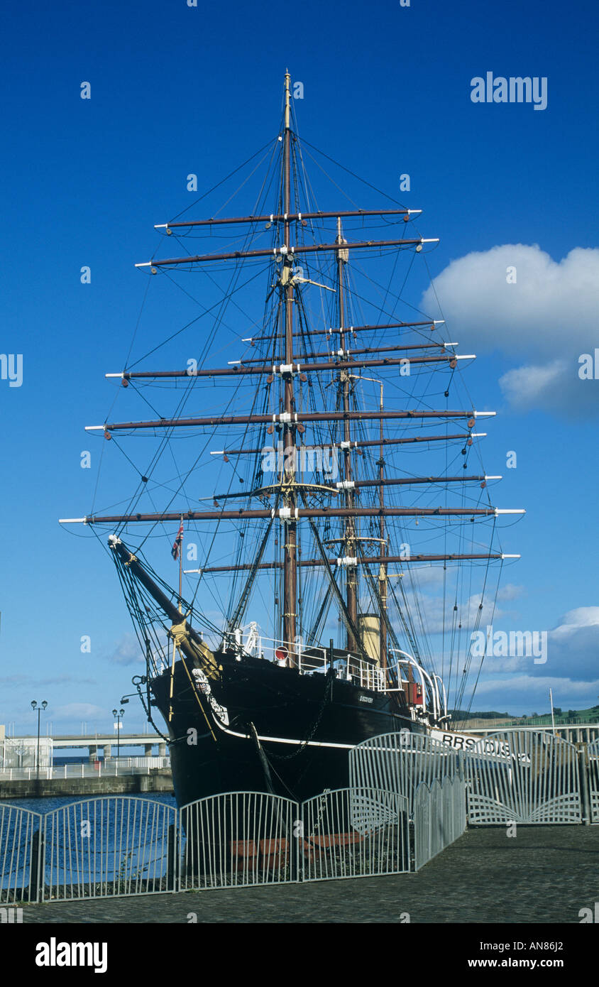 Dundee RRS Discovery am Discovery Point Stockfoto