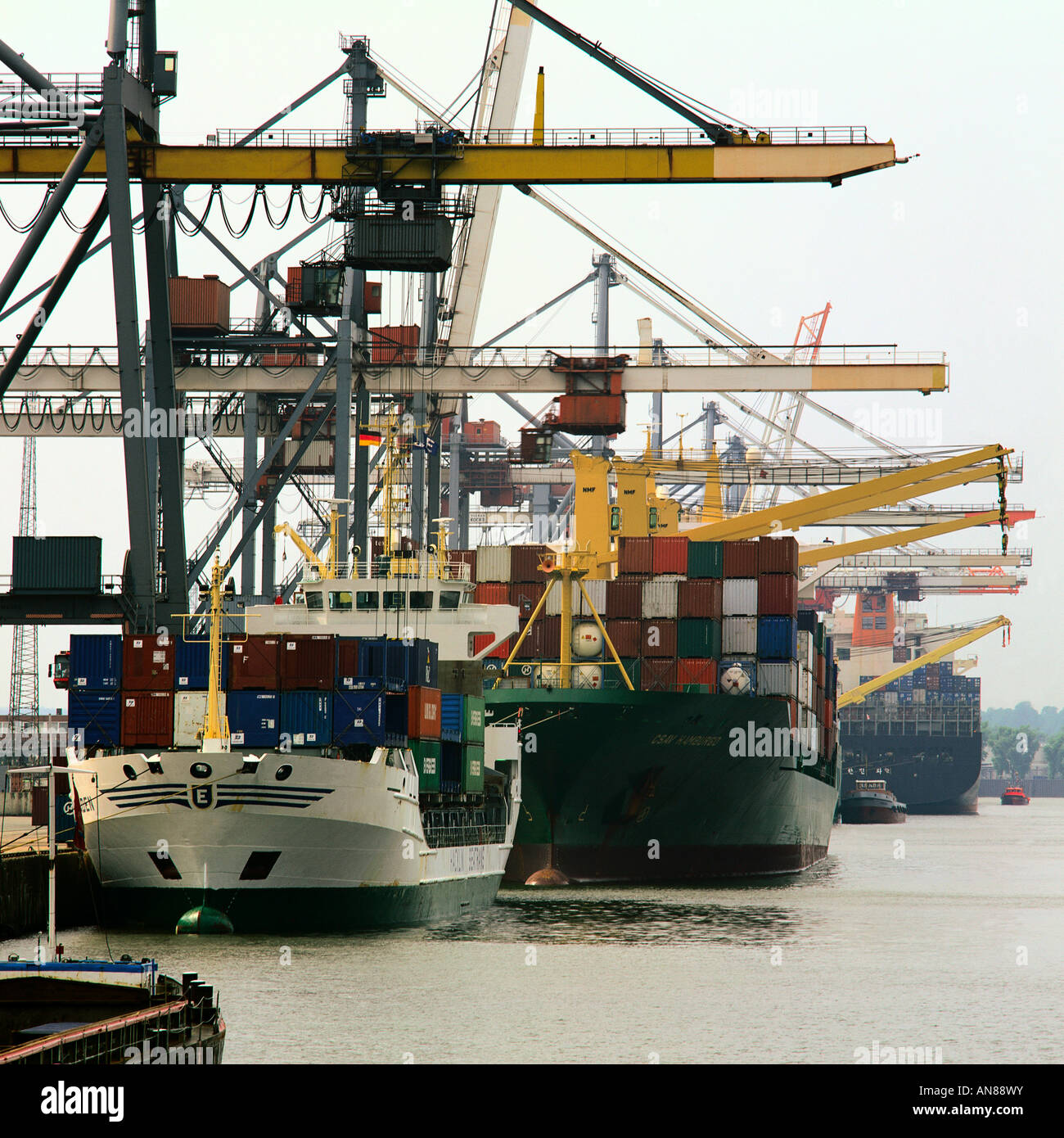 Container-Schiffe Stockfoto