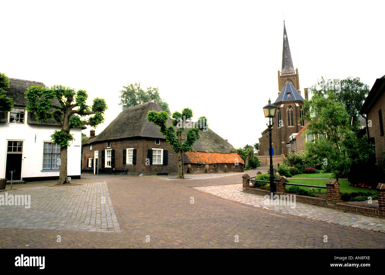 Batenburg Gelderland Niederlande Dorfkirche Stockfoto