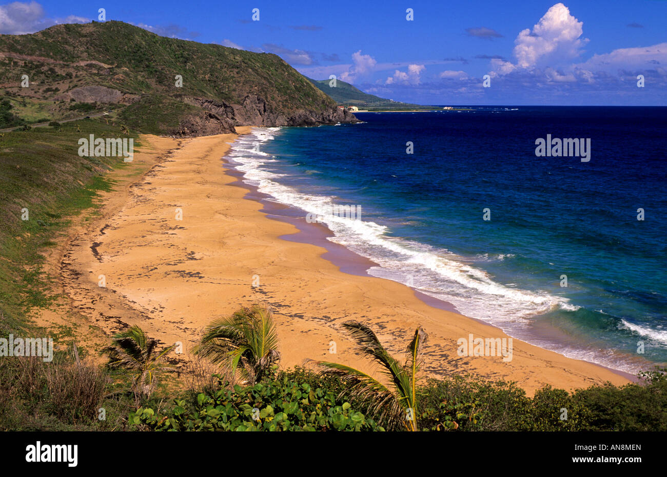 Norden Mönchs Bucht St. Kitts Stockfoto