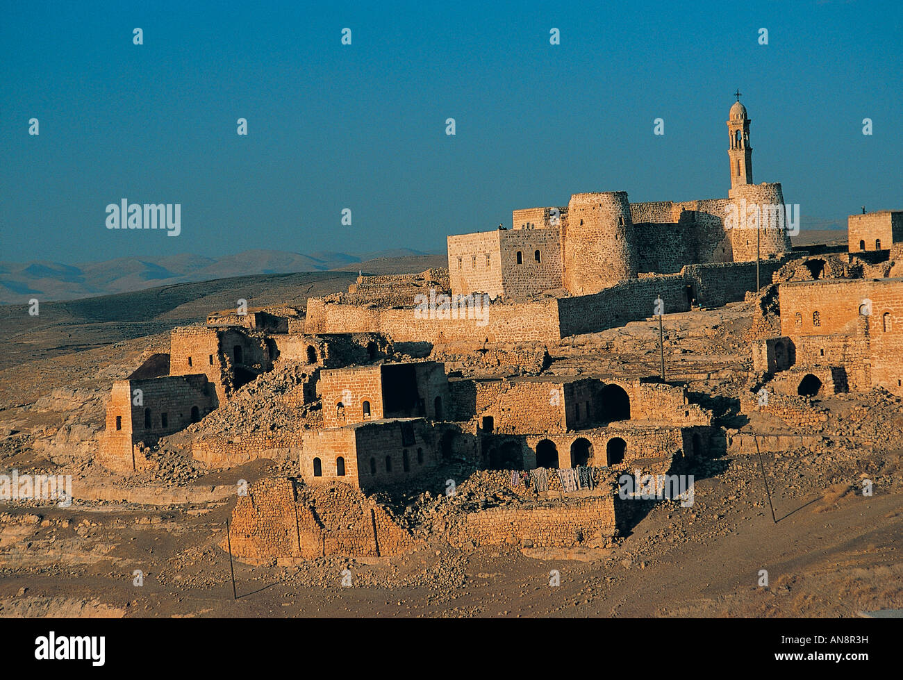 Aynvert assyrischen Dorf und Kirche von Midyat Mardin Türkei Mor