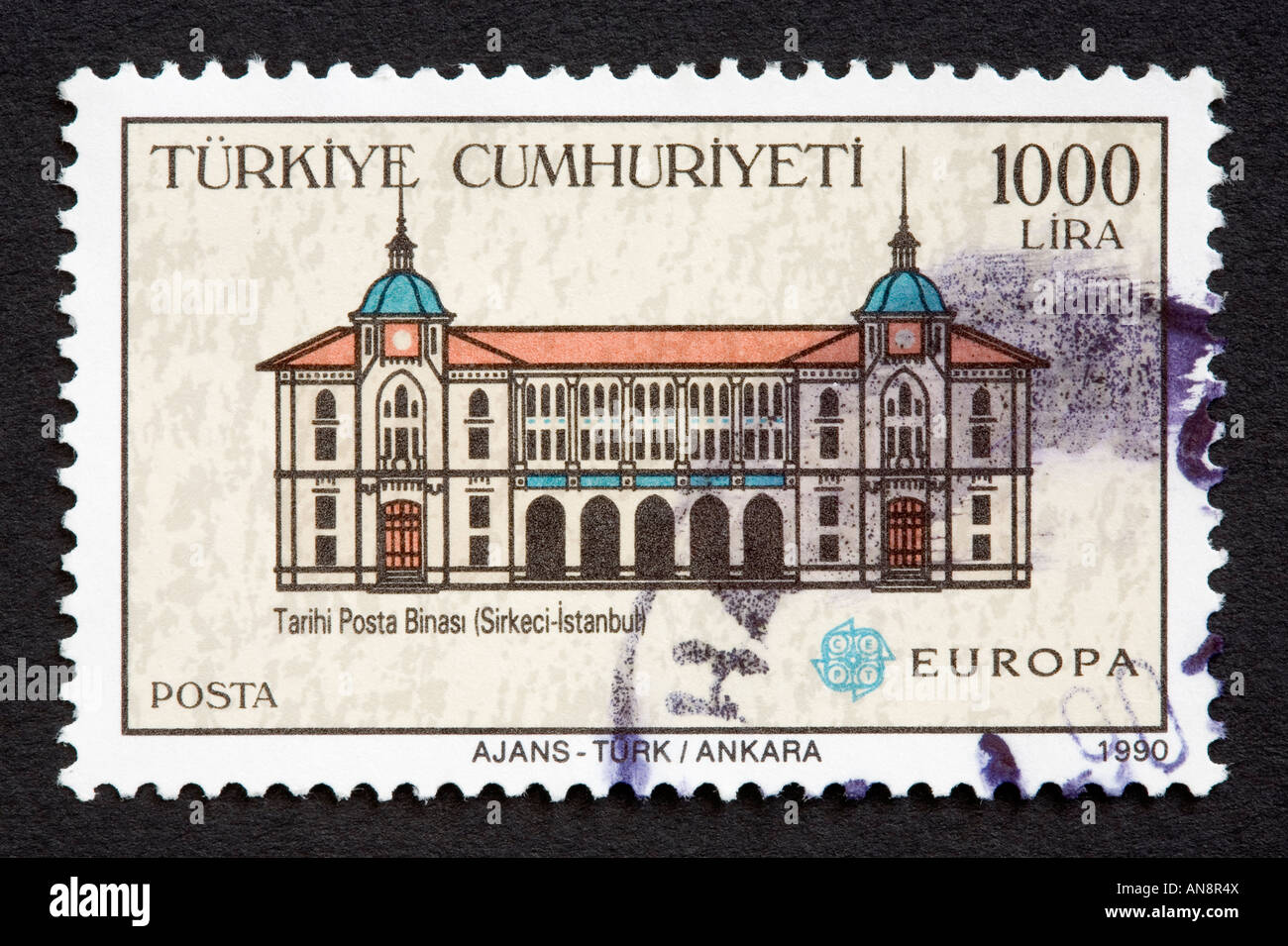 Türkische Briefmarke Stockfoto