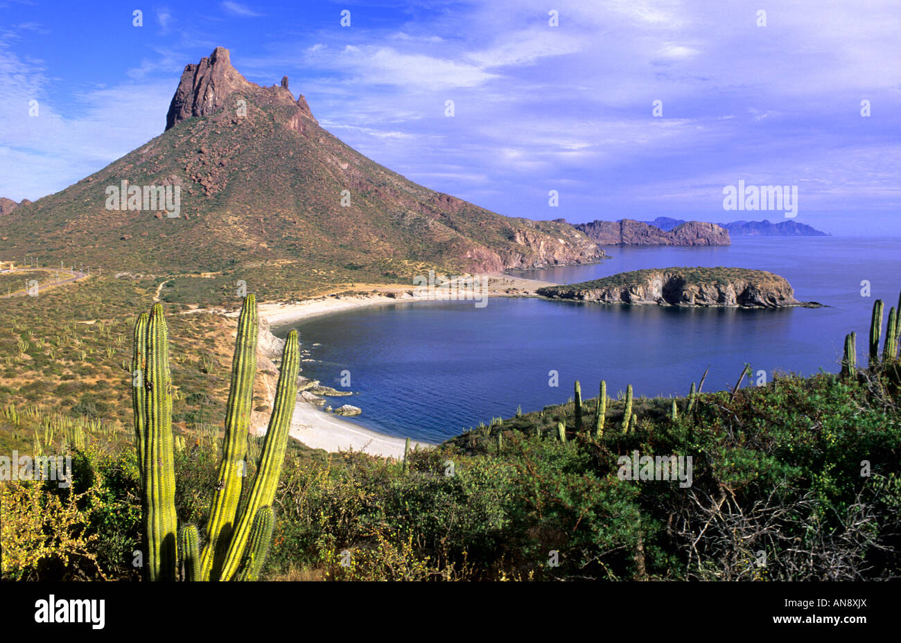 Cerro Tetakawi San Carlos Mexiko Stockfoto