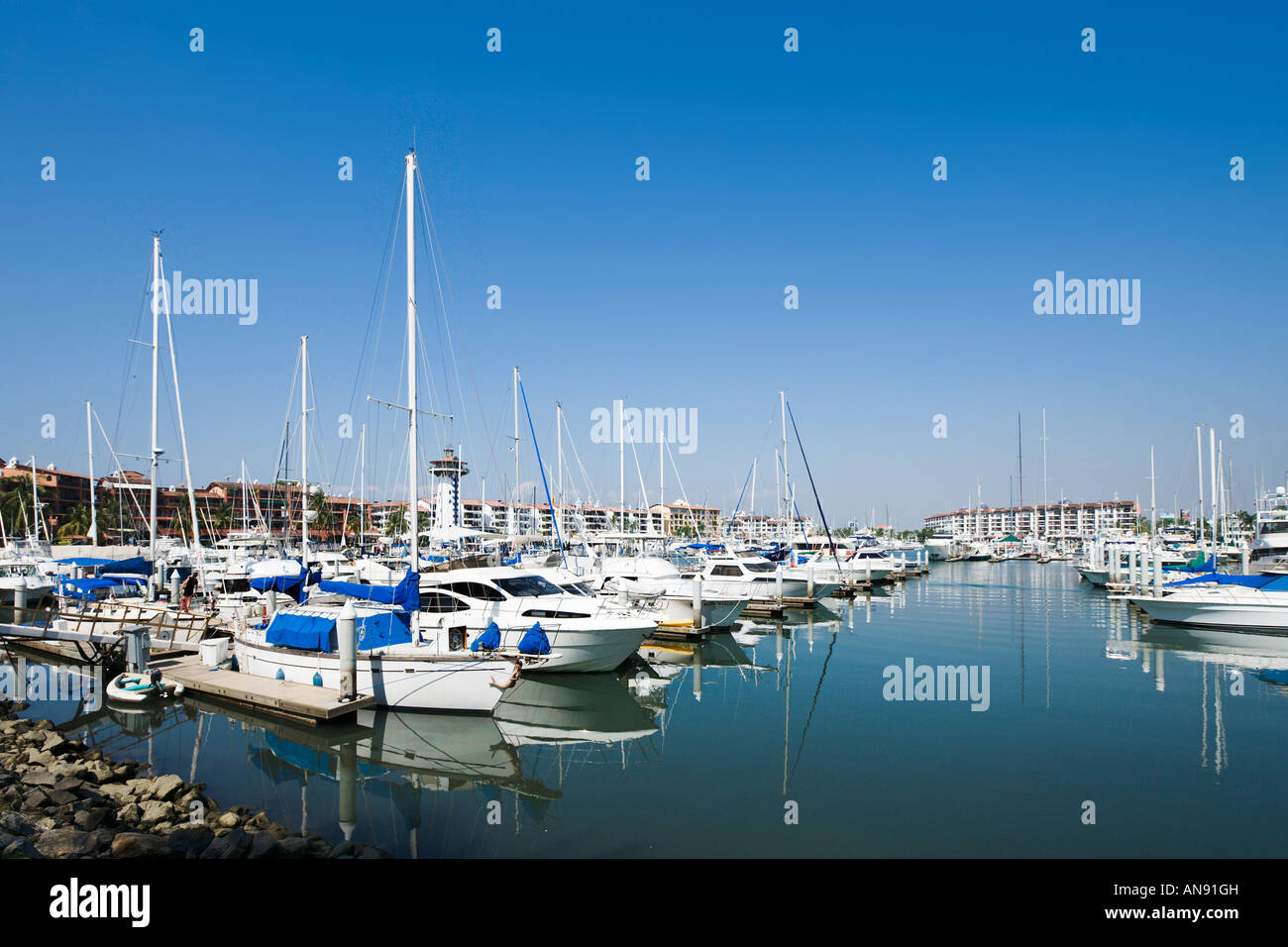 Marina Vallarta, Puerto Vallarta, Jalisco, Mexiko Stockfoto