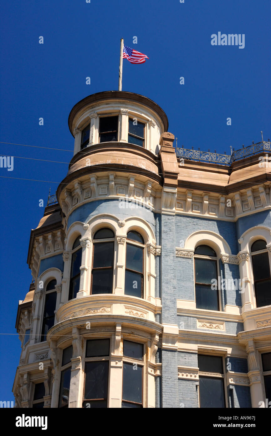 Schönes Haus auf der Hauptstraße in der historischen Innenstadt von Port Townsend Olympic Peninsula Washington USA Stockfoto