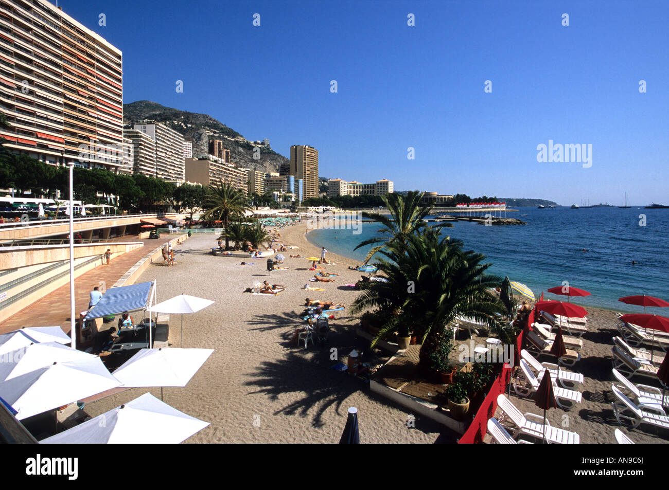 Monaco Principaute de Monaco Larvotto französische Riviera Côte d ...