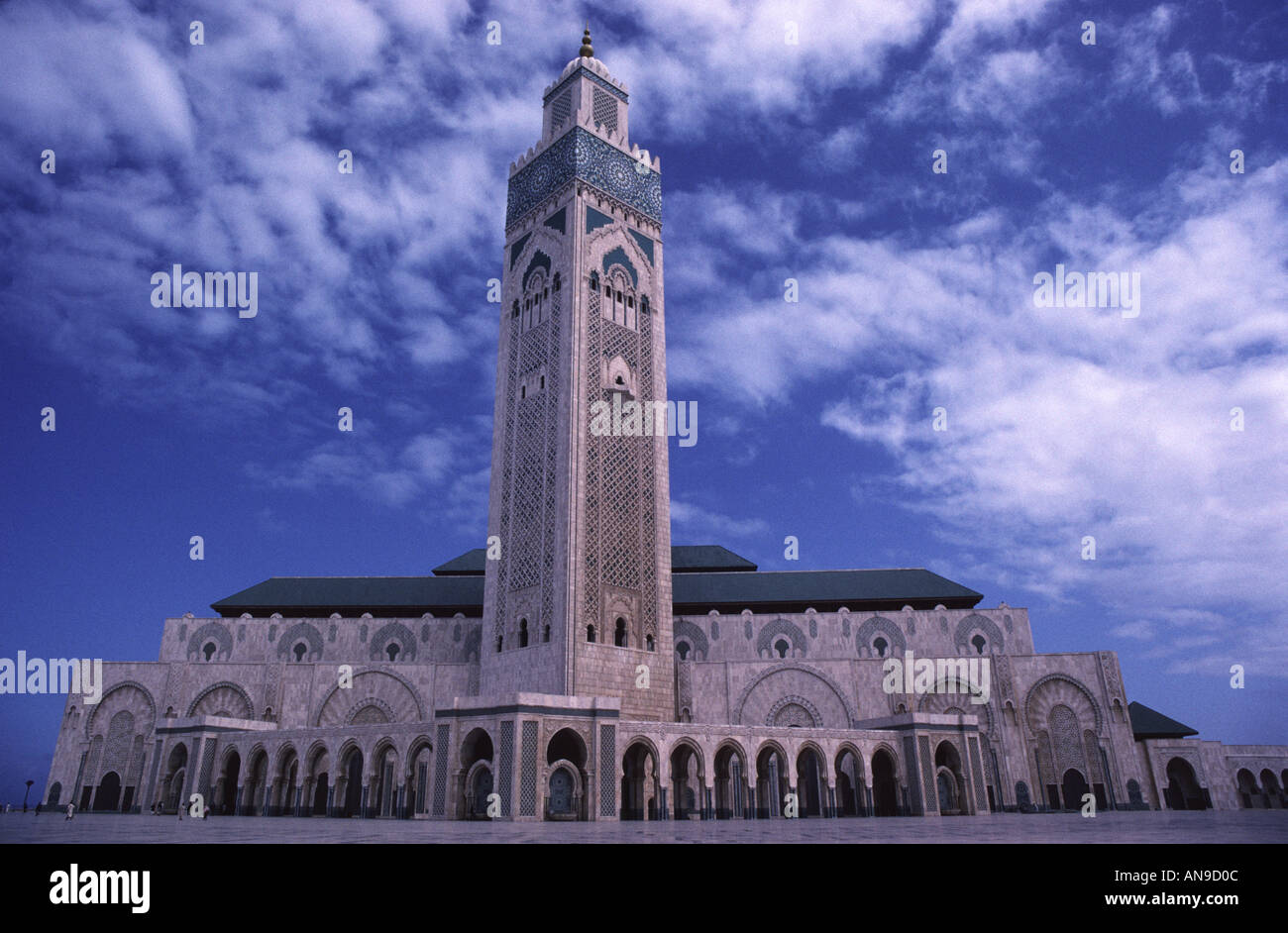 König Hassan II Moschee Casablanca Marokko Stockfoto